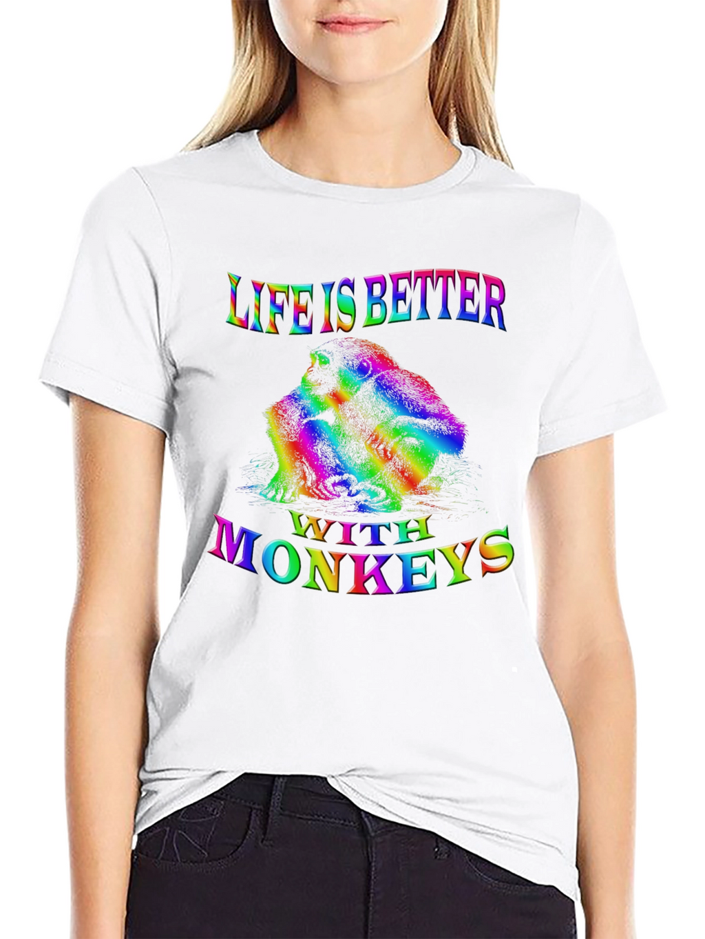 Life is Better with Monkeys Tee