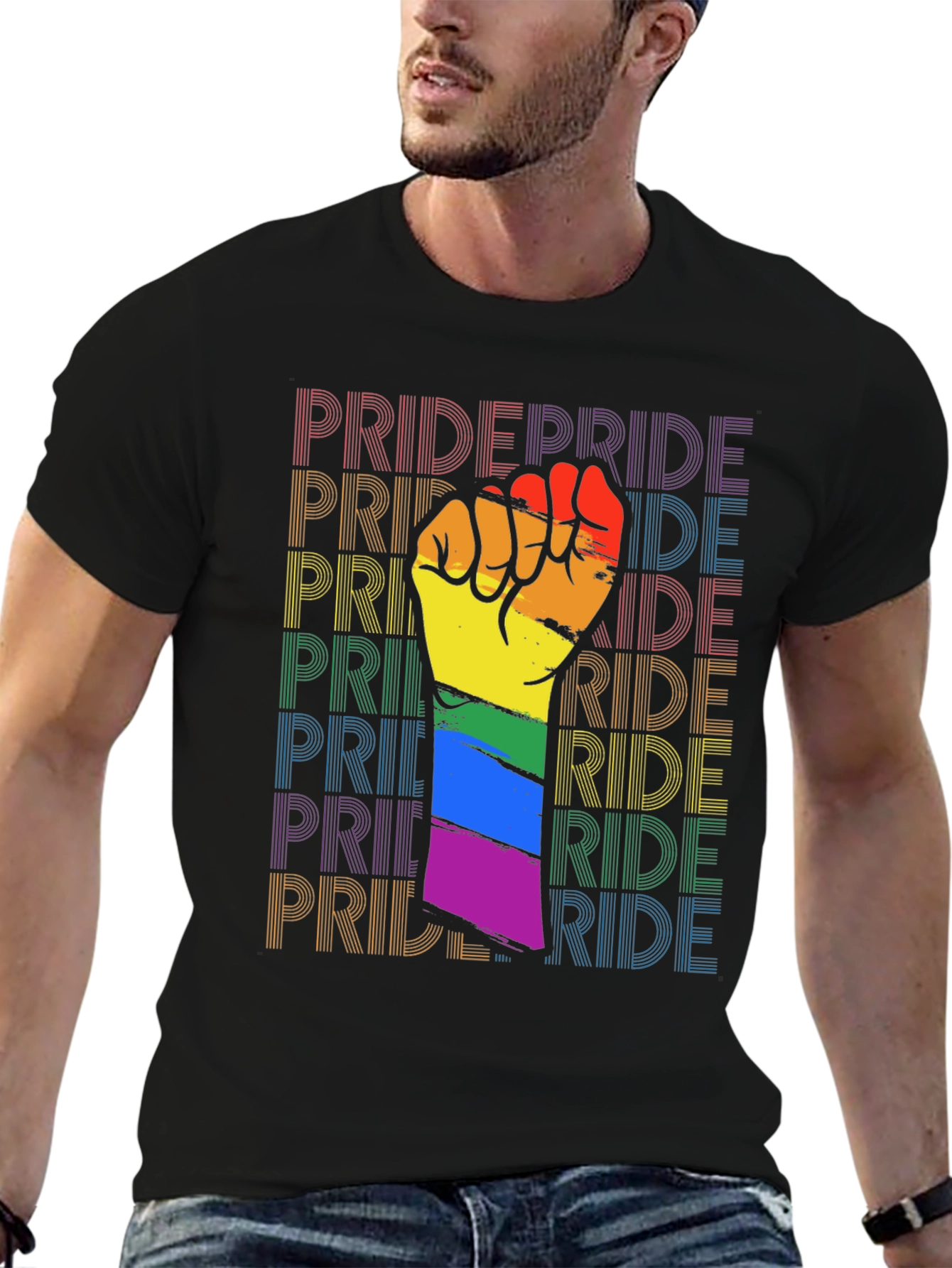 Pride Rainbow Fist T-Shirt - Support LGBTQ+ Rights!