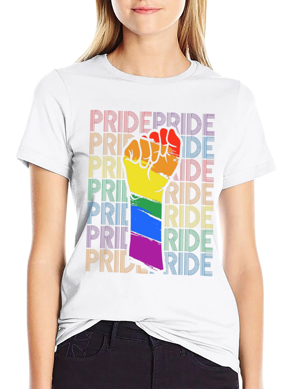 Pride Rainbow Fist T-Shirt - Support LGBTQ+ Rights!