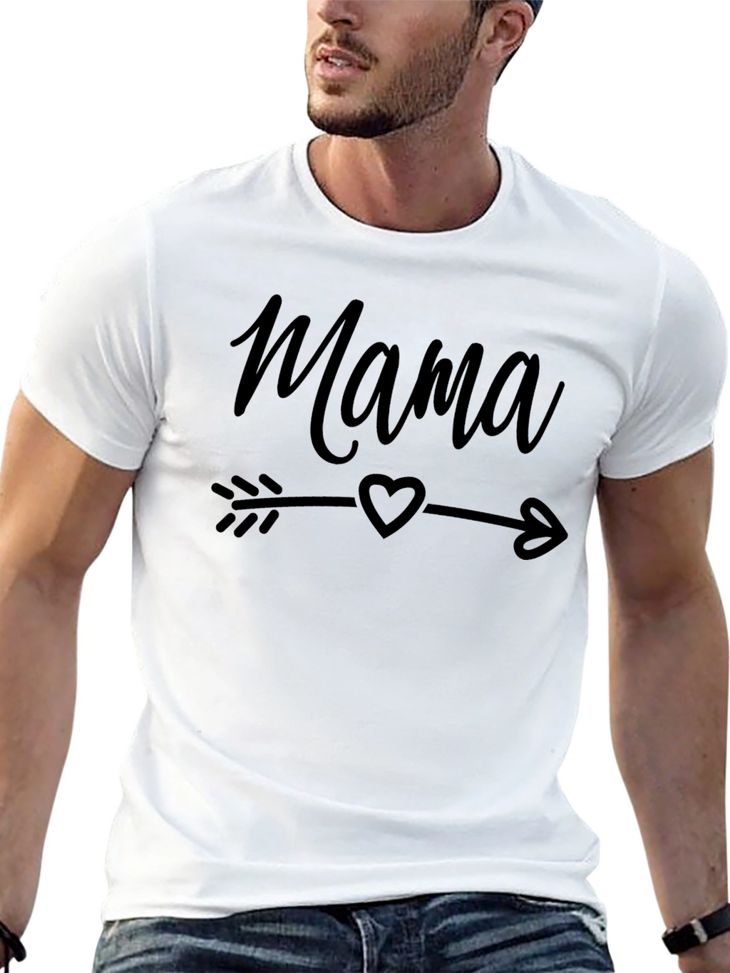 Mama Arrow Heart T-Shirt - Stylish Mom Tee