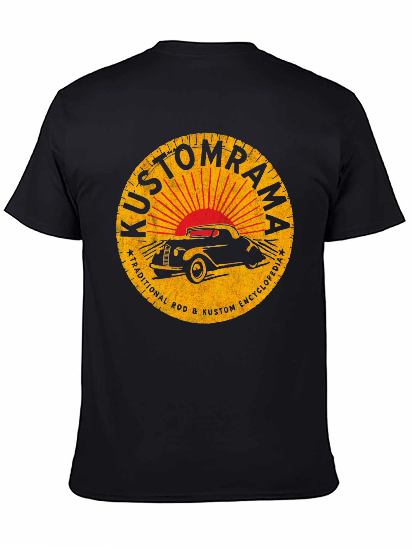 Kustomrama Car Graphic T-Shirt - Retro Automotive Style