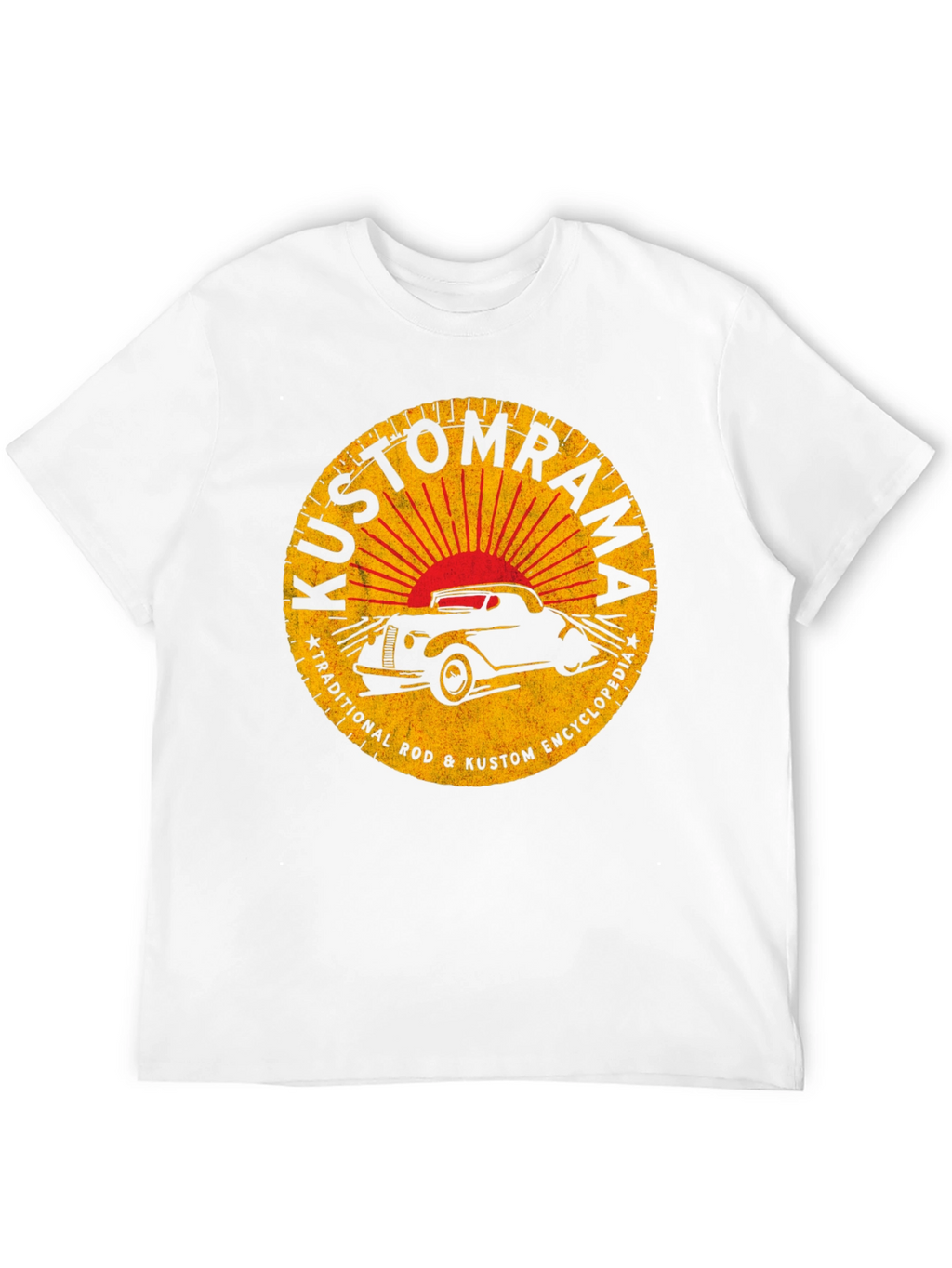 Kustomrama Car Graphic T-Shirt - Retro Automotive Style