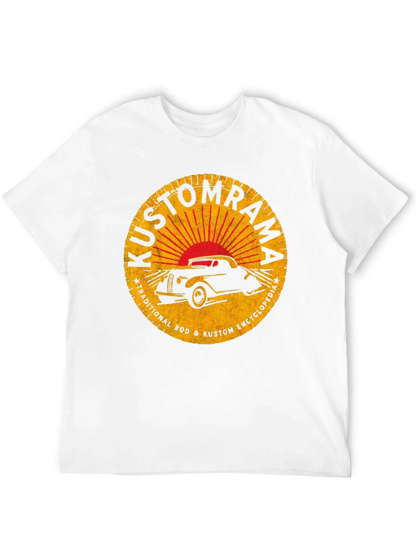 Kustomrama Car Graphic T-Shirt - Retro Automotive Style
