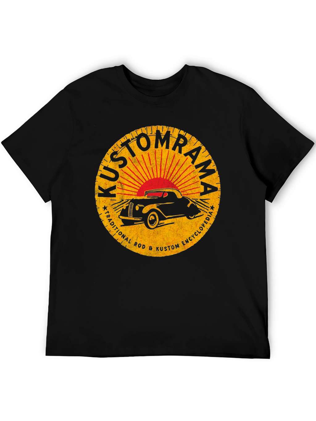 Kustomrama Car Graphic T-Shirt - Retro Automotive Style