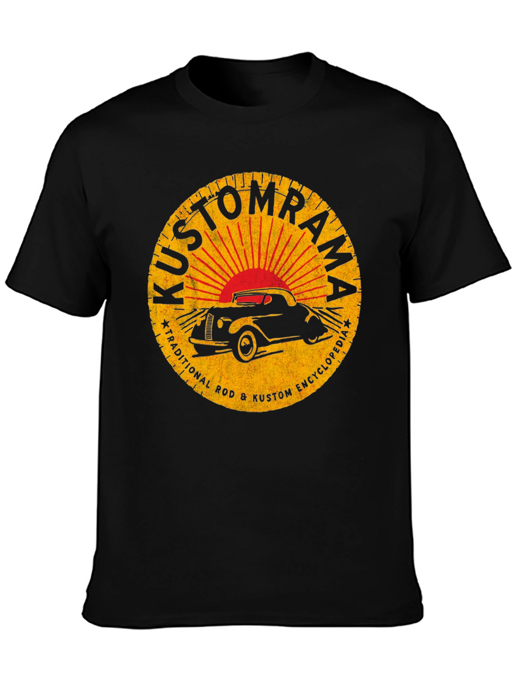 Kustomrama Car Graphic T-Shirt - Retro Automotive Style