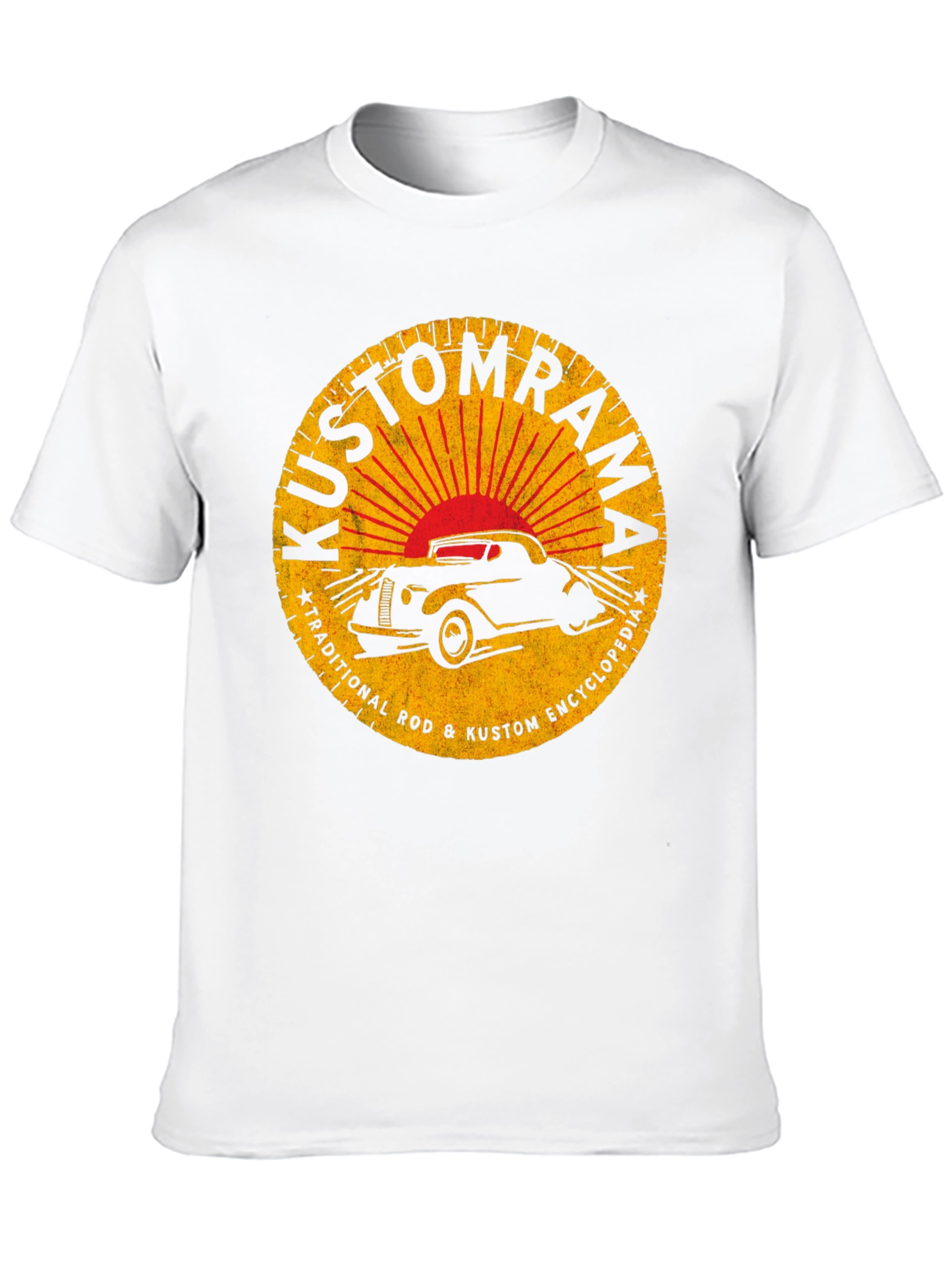 Kustomrama Car Graphic T-Shirt - Retro Automotive Style