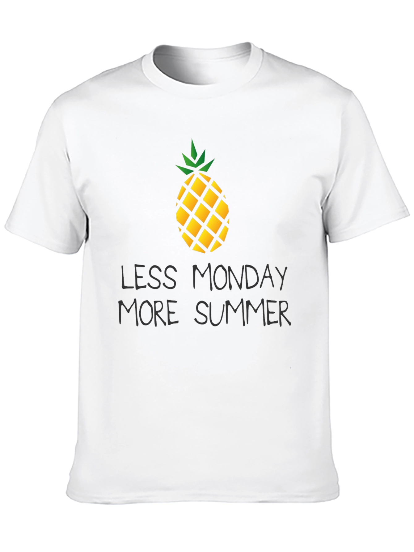 Less Monday More Summer Pineapple Graphic Tee