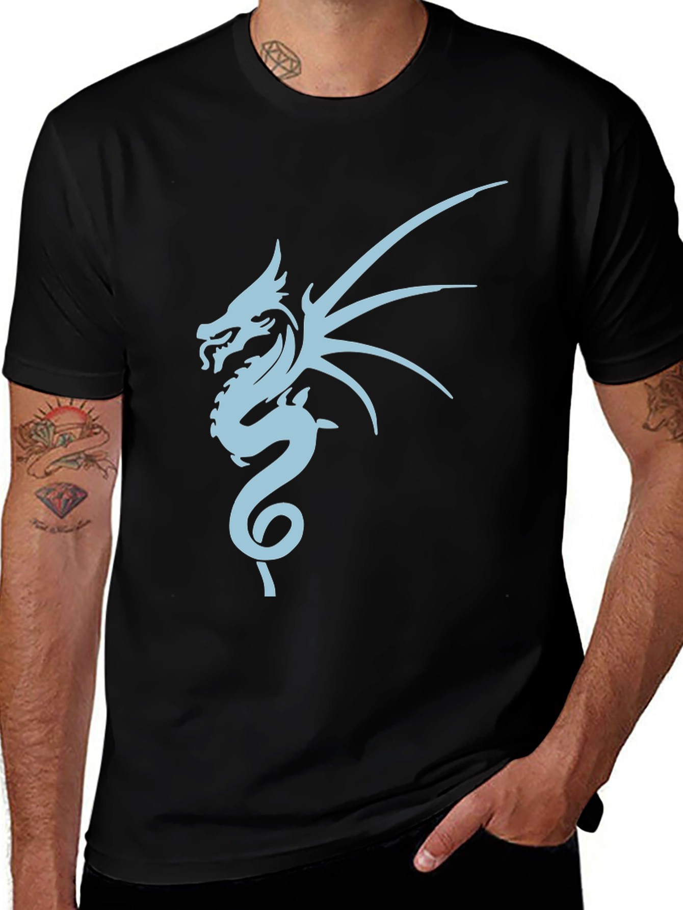 Dragon Graphic Black T-Shirt