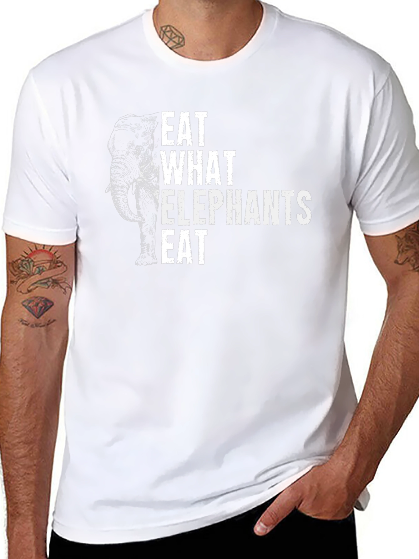 Eat What Elephants Eat Graphic Tee - Unisex