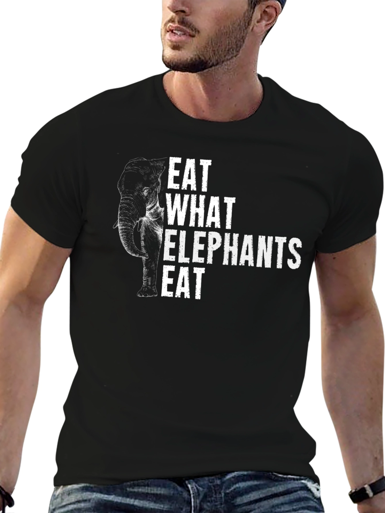 Eat What Elephants Eat Graphic Tee - Unisex
