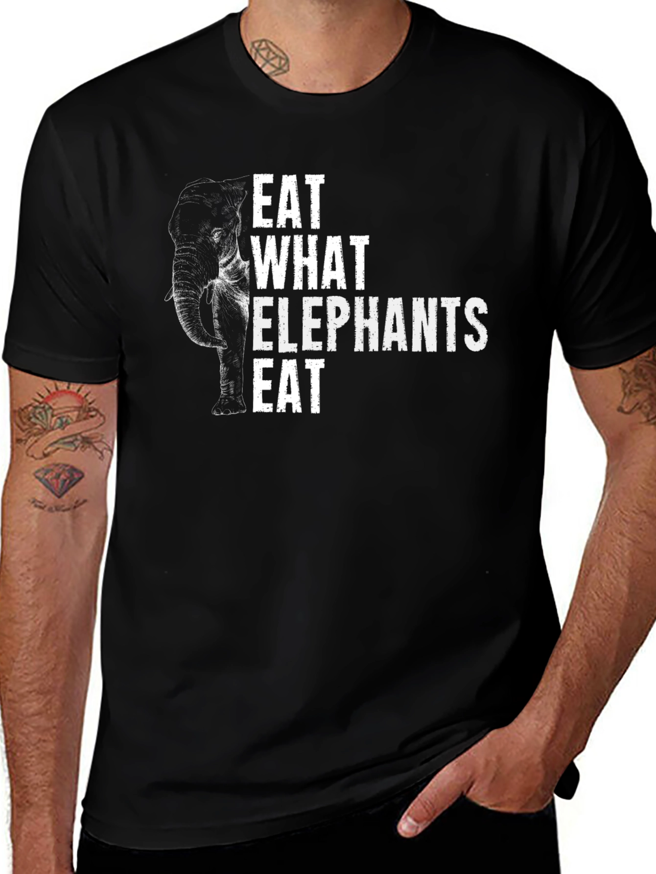 Eat What Elephants Eat Graphic Tee - Unisex
