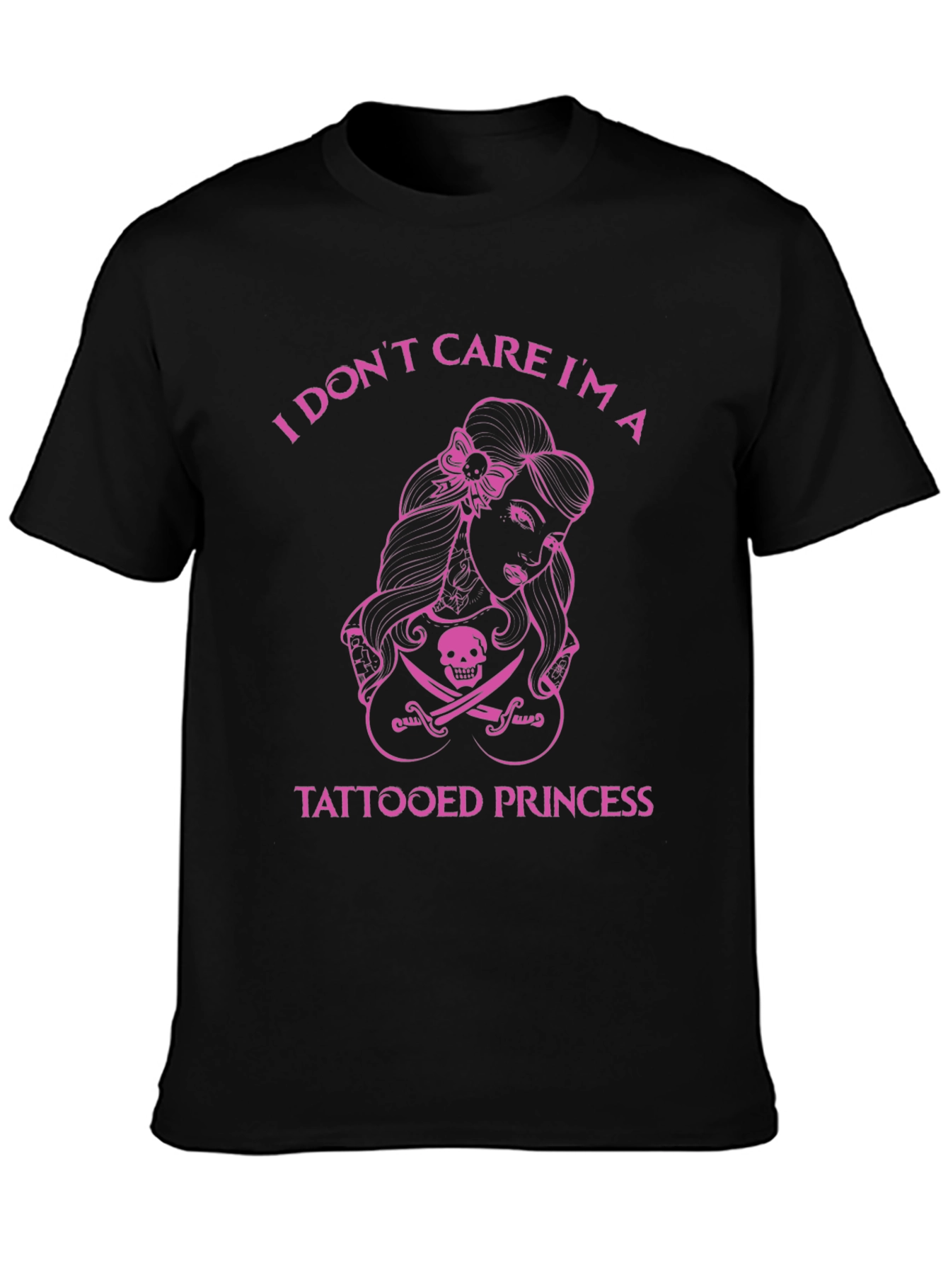 Tattooed Princess Graphic Tee - Edgy and Bold!