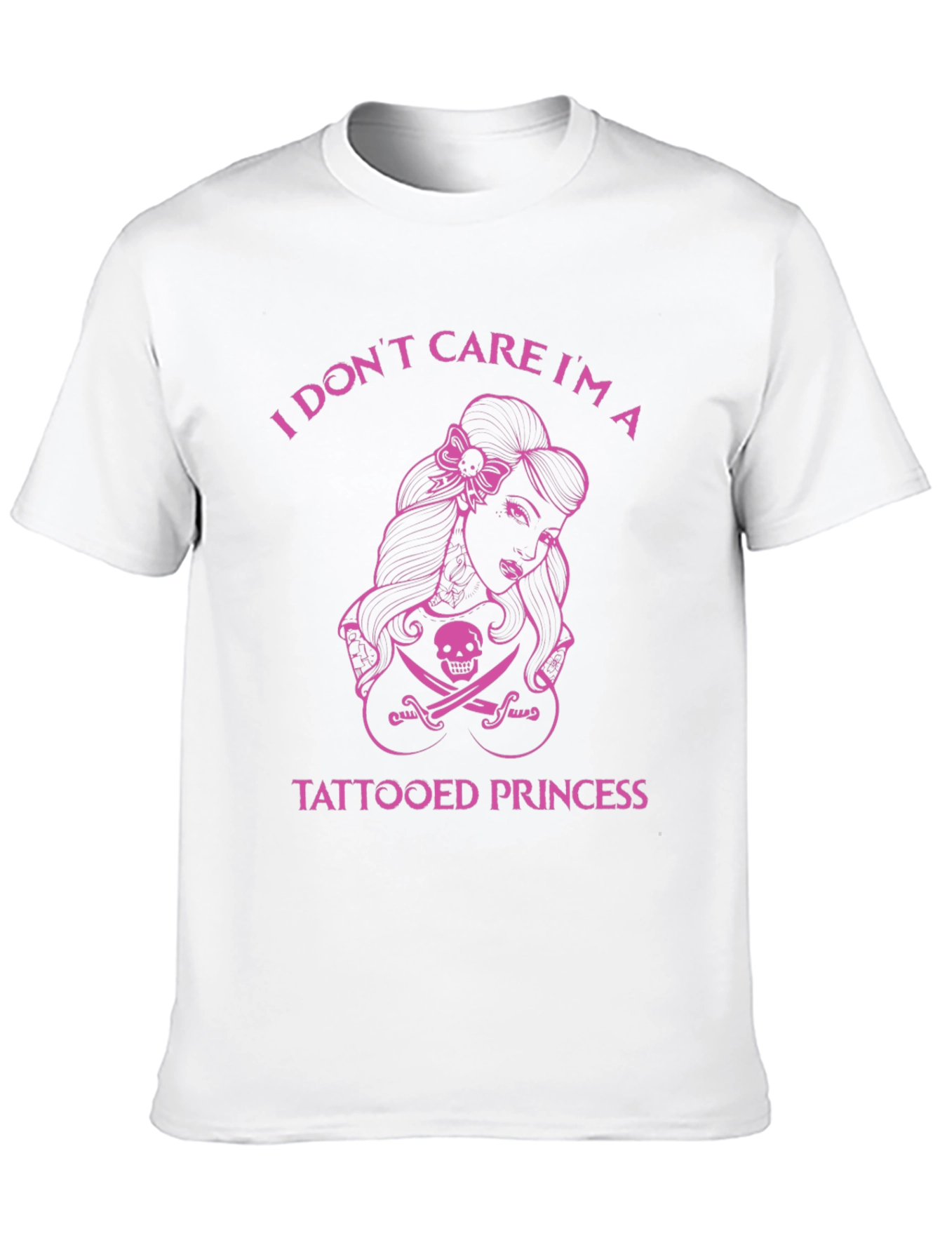 Tattooed Princess Graphic Tee - Edgy and Bold!