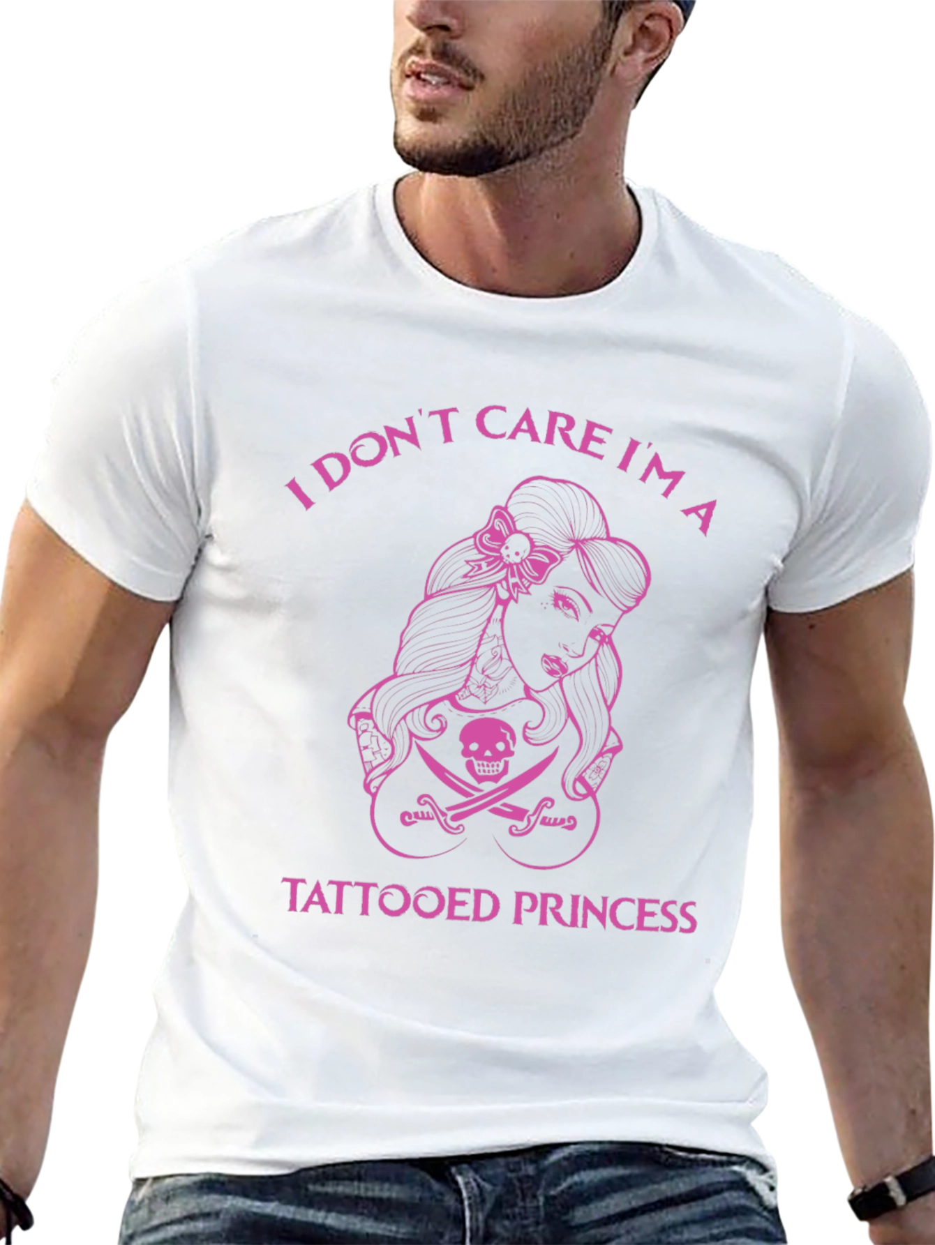 Tattooed Princess Graphic Tee - Edgy and Bold!