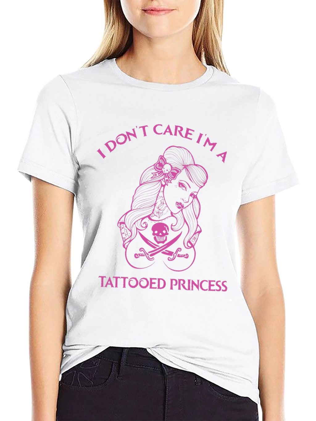 Tattooed Princess Graphic Tee - Edgy and Bold!