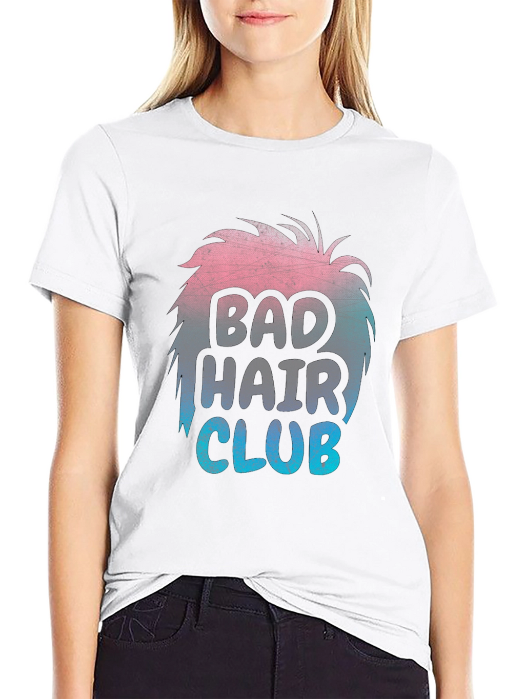 Bad Hair Club T-Shirt Funny Hairstyle Tee