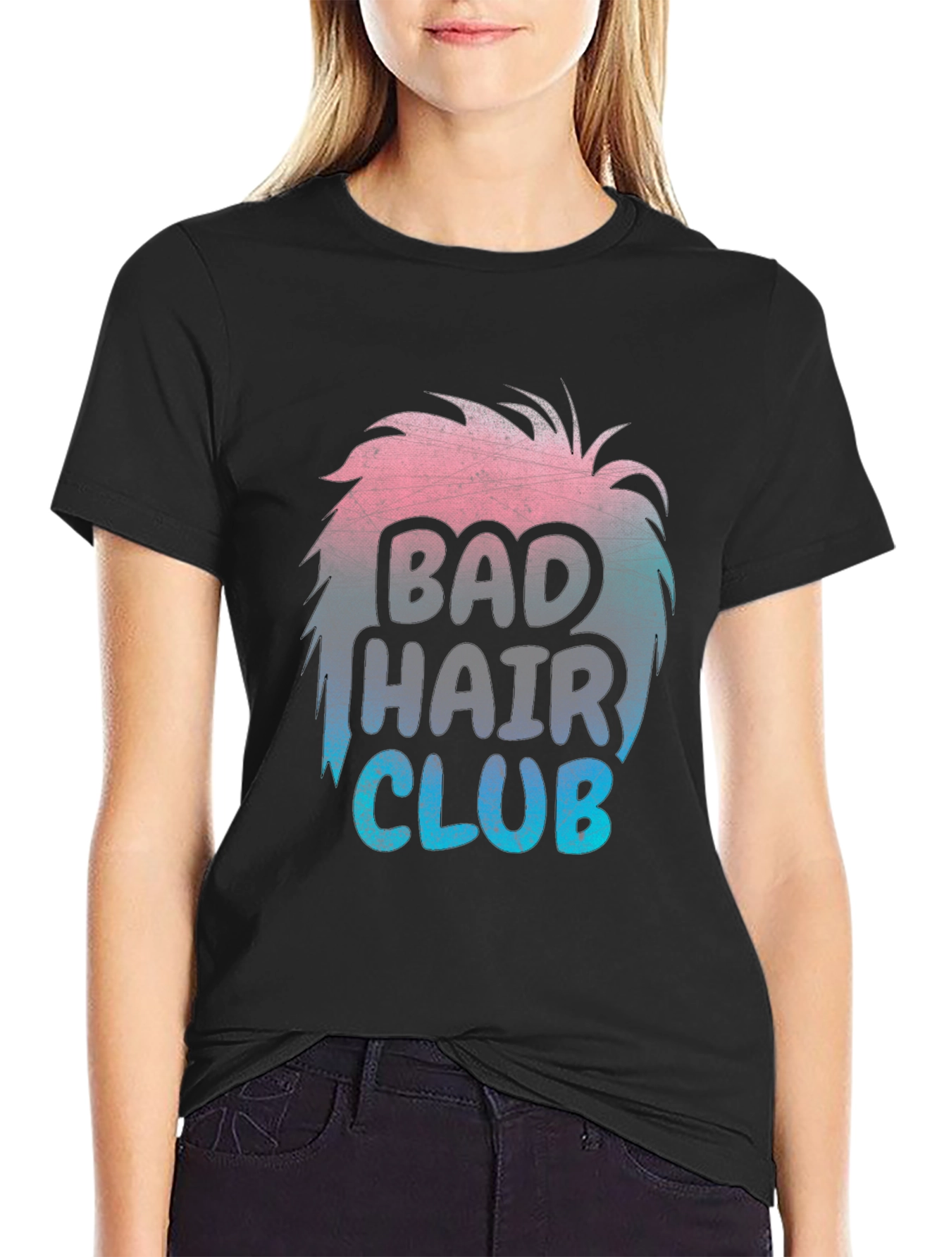 Bad Hair Club T-Shirt Funny Hairstyle Tee