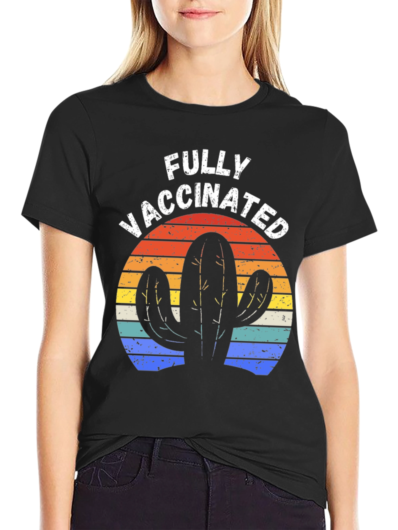 Fully Vaccinated Cactus Tee