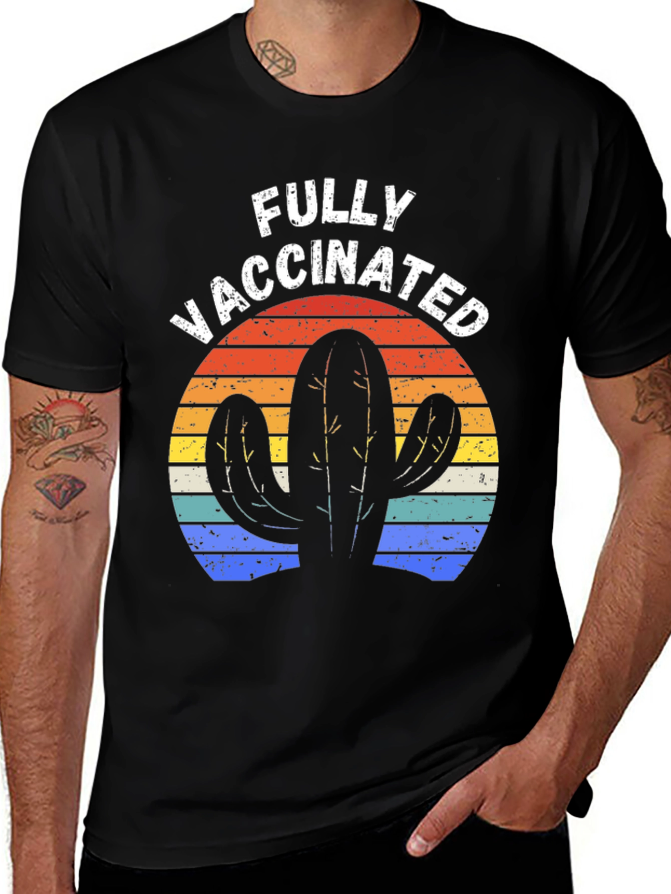 Fully Vaccinated Cactus Tee