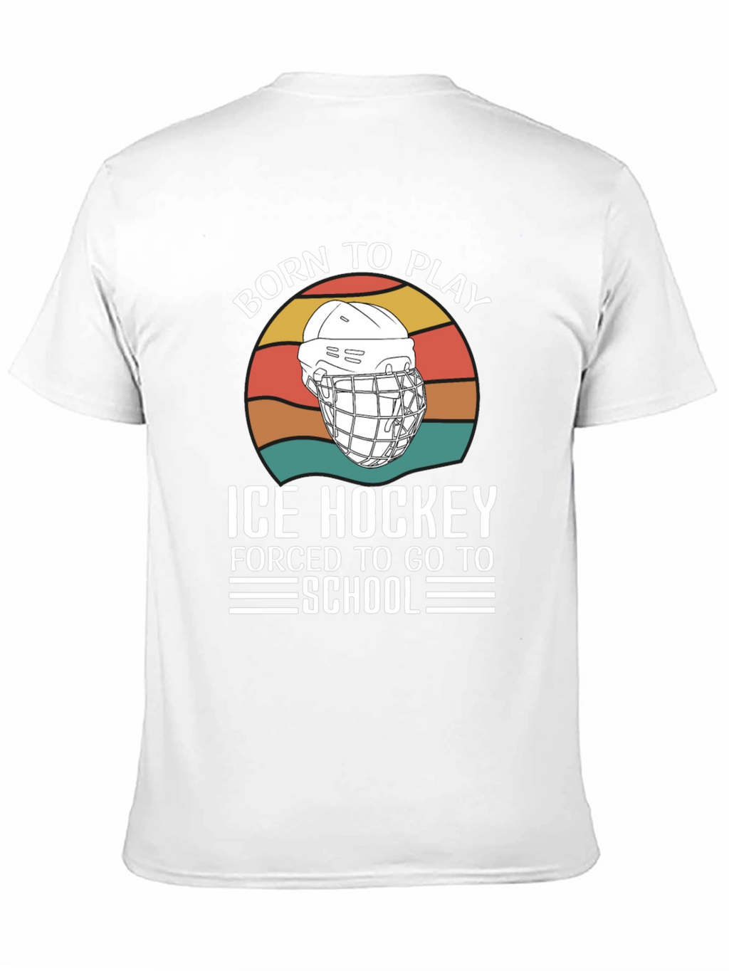 Born To Play Ice Hockey Graphic T-Shirt