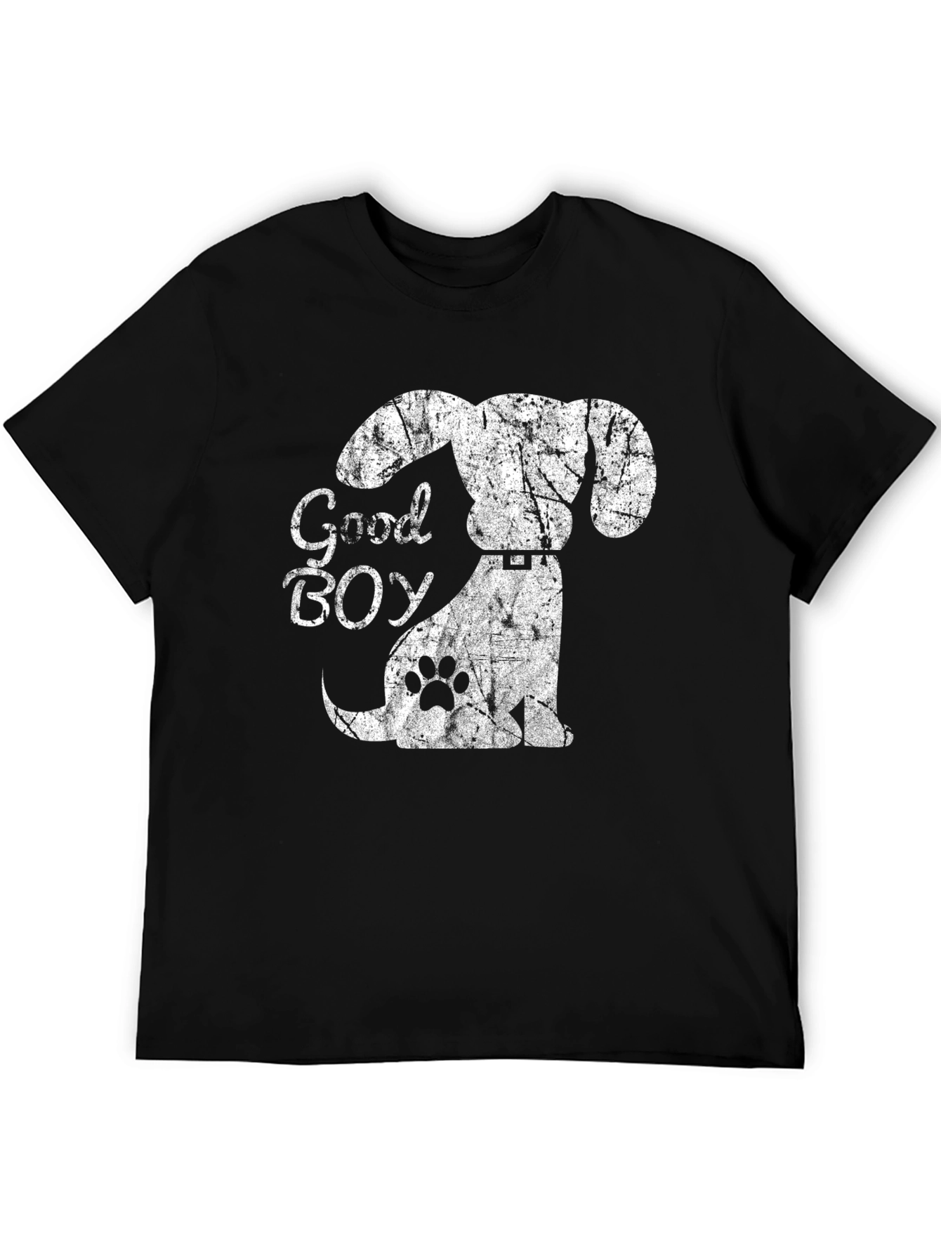 Good Boy Dog Graphic Tee - Mens Black T-Shirt