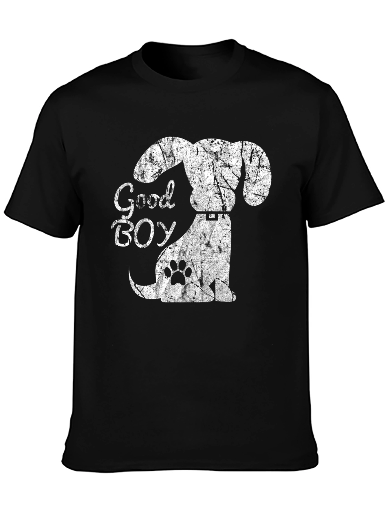 Good Boy Dog Graphic Tee - Mens Black T-Shirt