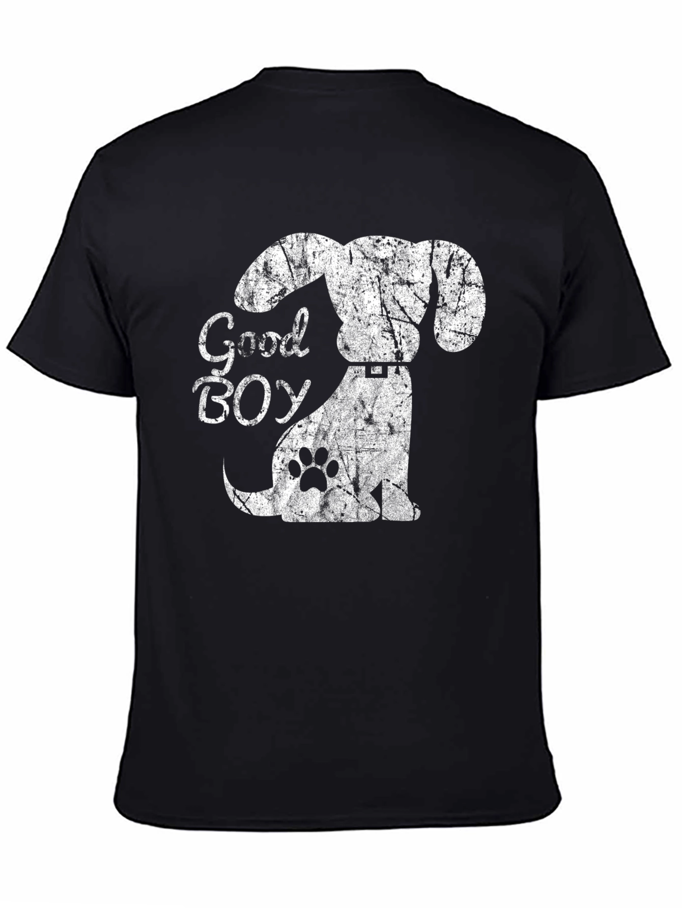 Good Boy Dog Graphic Tee - Mens Black T-Shirt