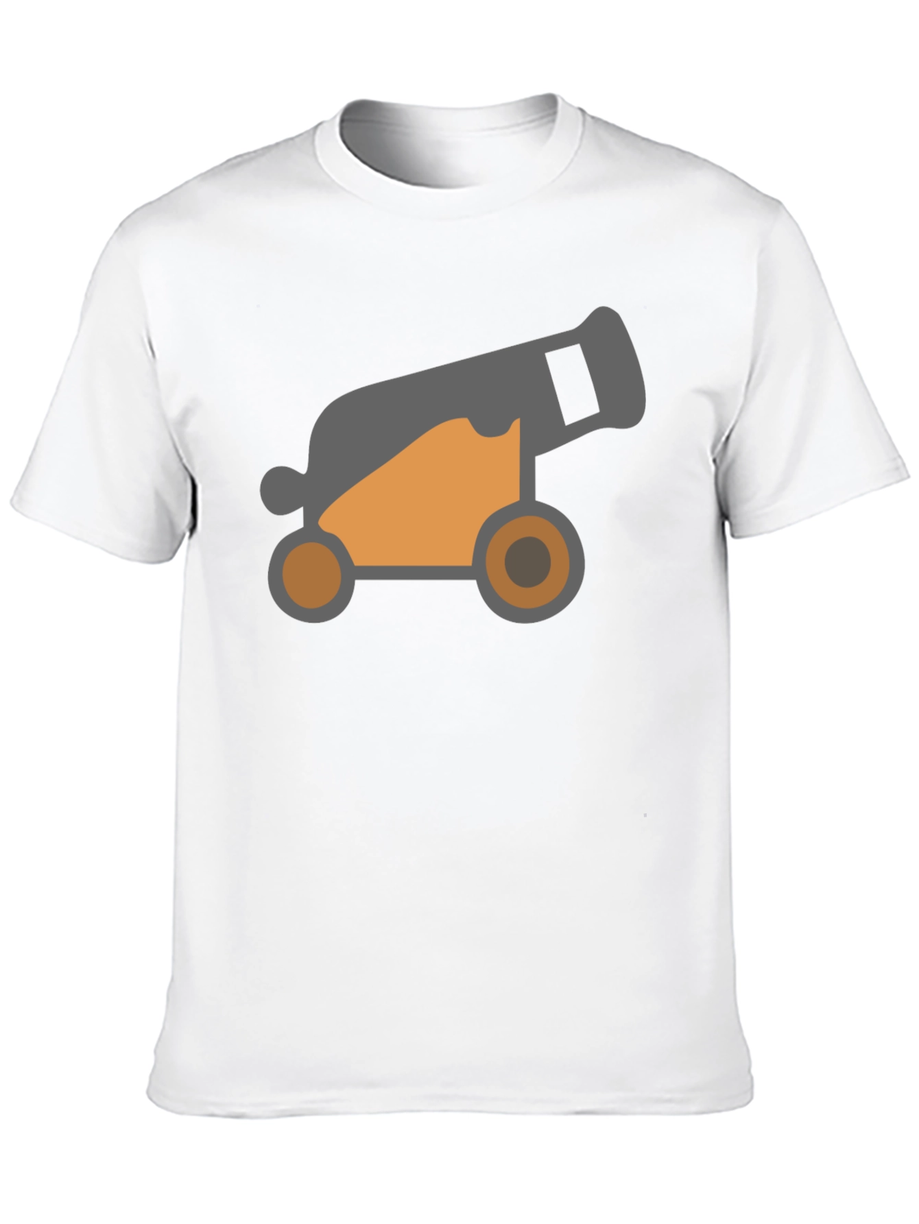 Cannon Graphic Tee - Classic Black Cotton Shirt