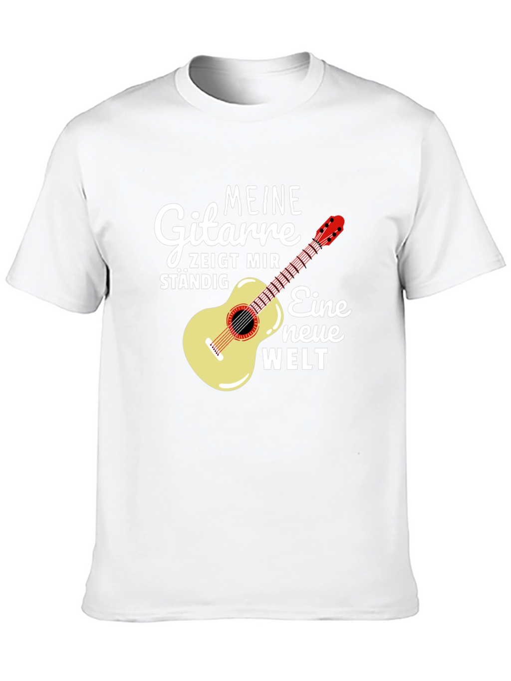 Guitar & German Quote Black T-Shirt