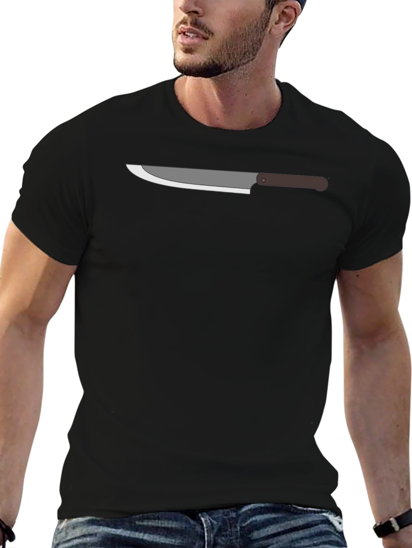 Chefs Knife Graphic Tee - Black