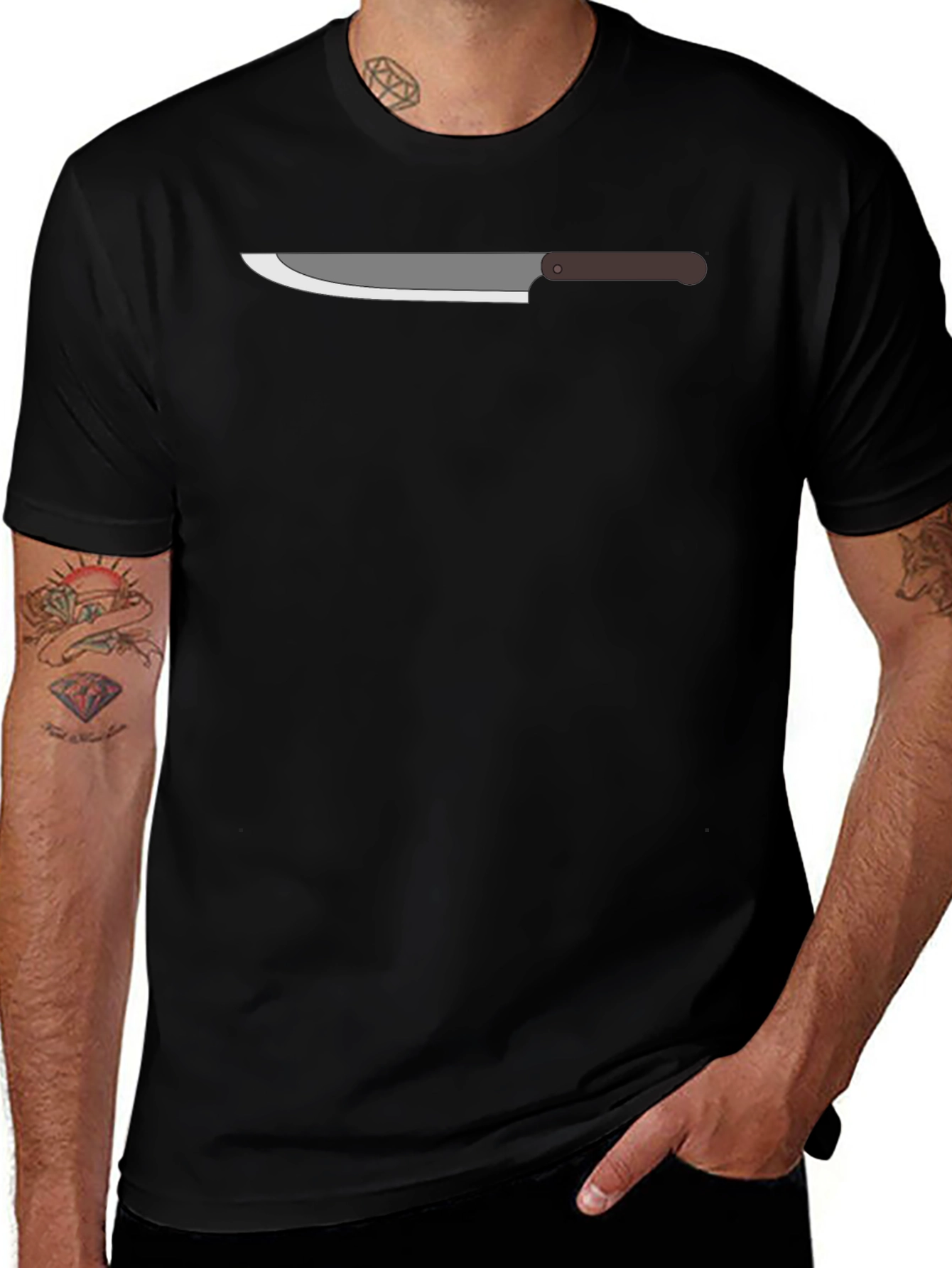 Chefs Knife Graphic Tee - Black
