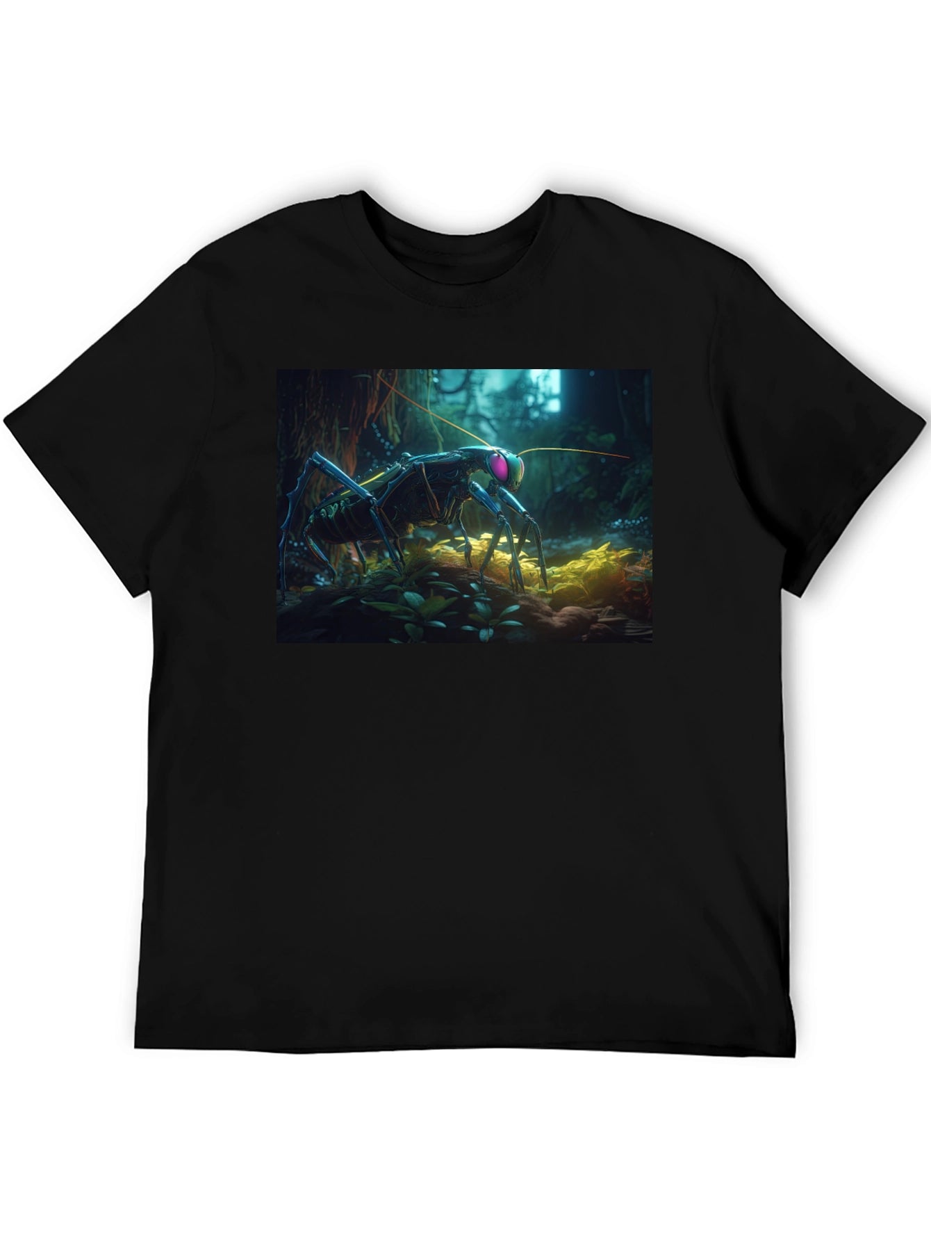 Surreal Bug Graphic Tee - Unique Design