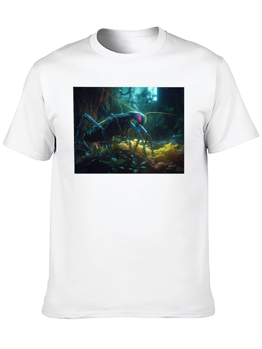 Surreal Bug Graphic Tee - Unique Design