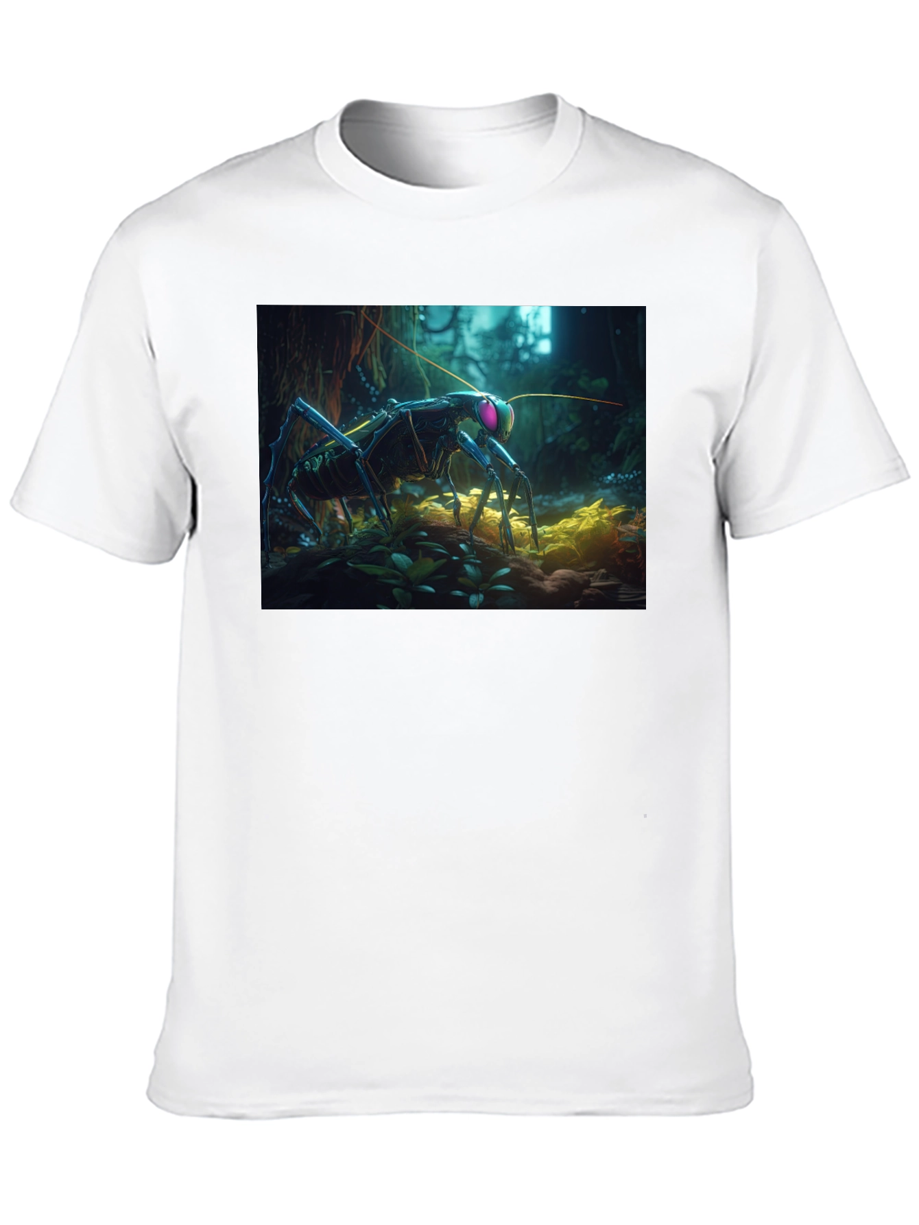 Surreal Bug Graphic Tee - Unique Design