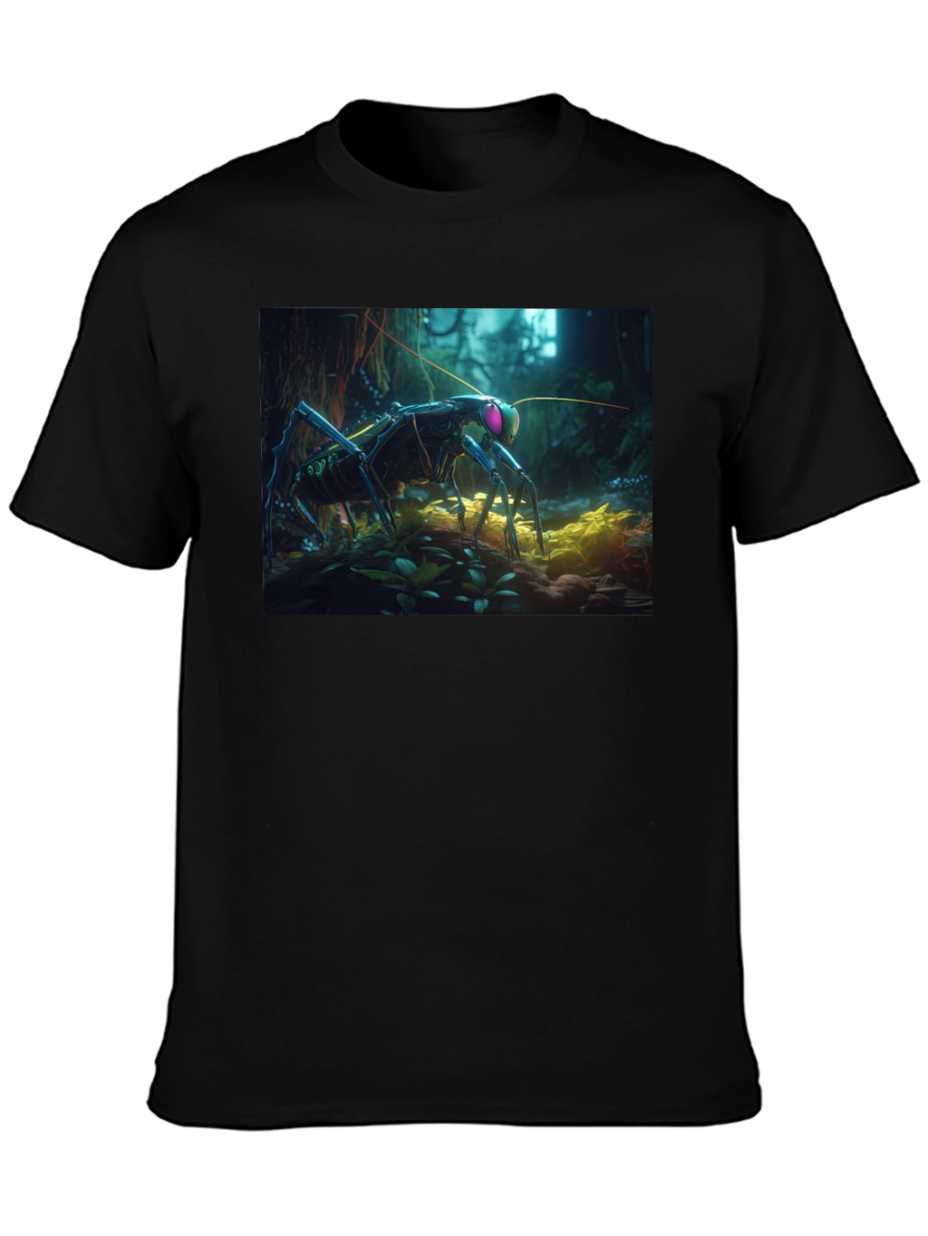 Surreal Bug Graphic Tee - Unique Design