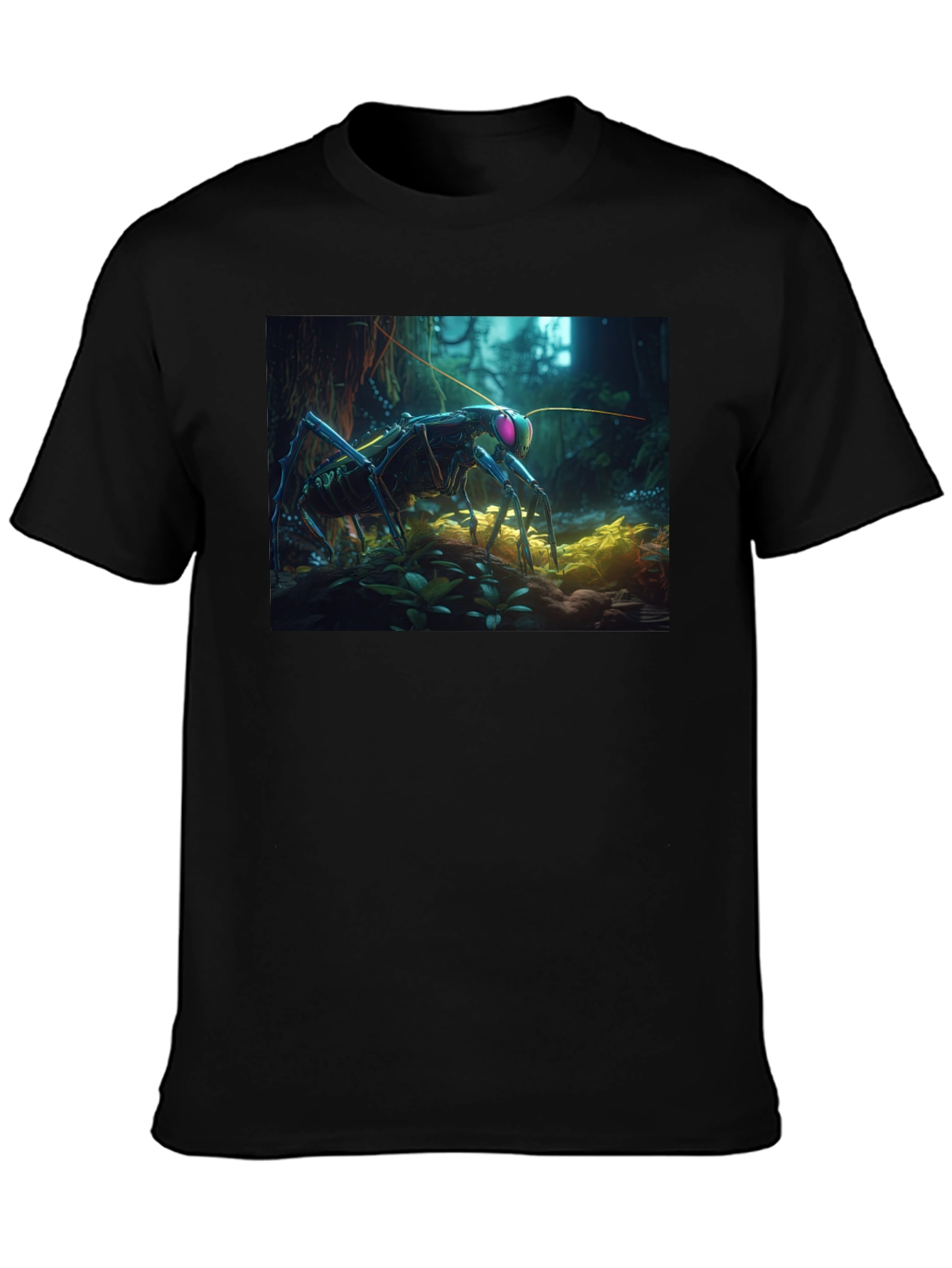 Surreal Bug Graphic Tee - Unique Design