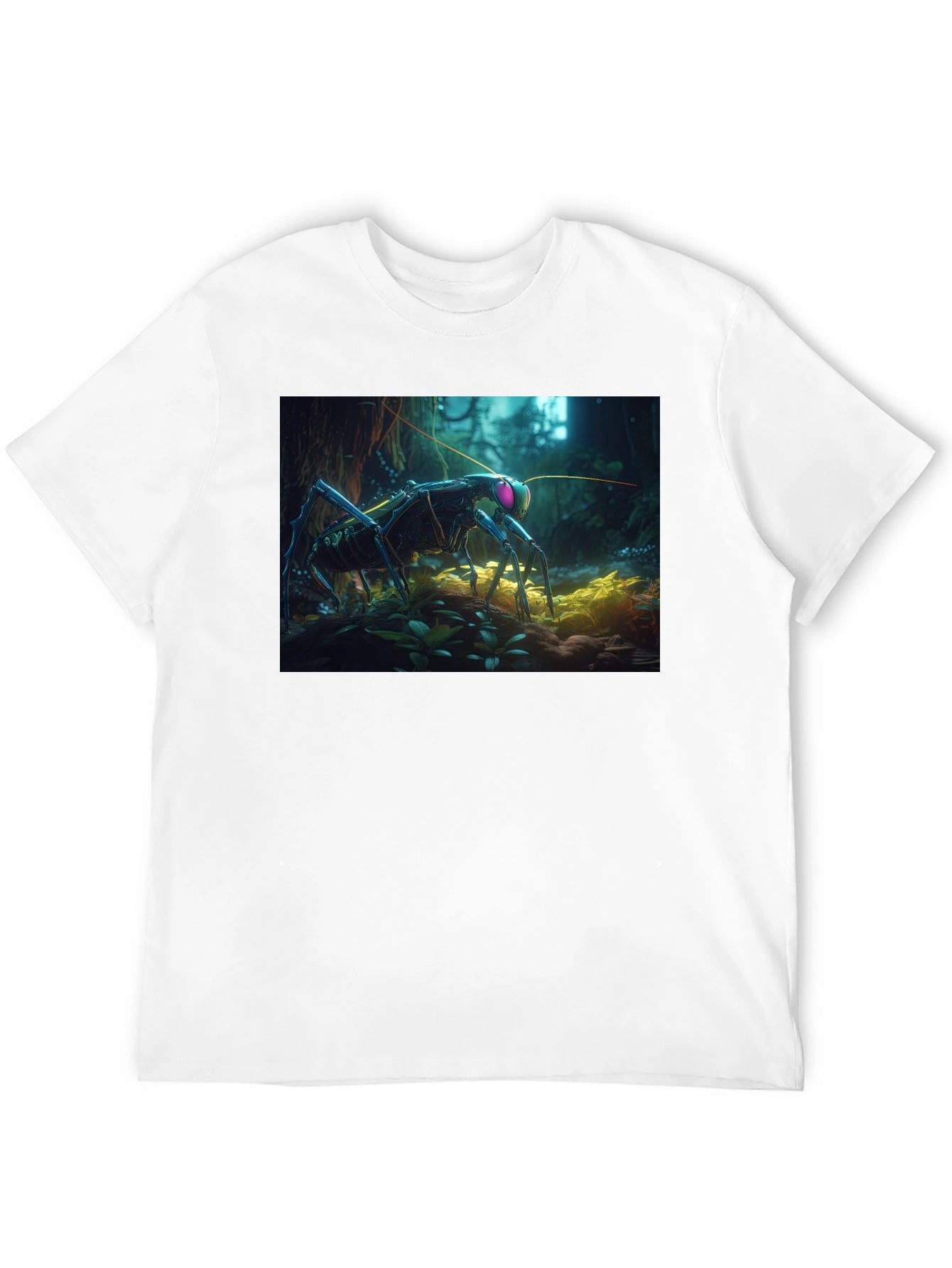 Surreal Bug Graphic Tee - Unique Design