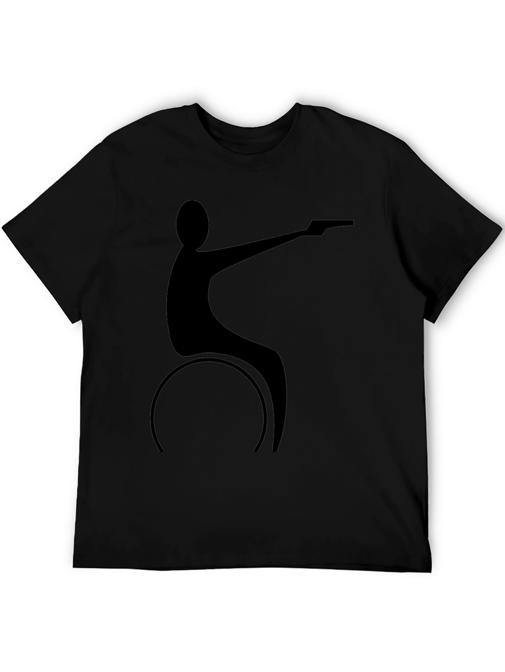 Wheelchair Shooter Black T-Shirt