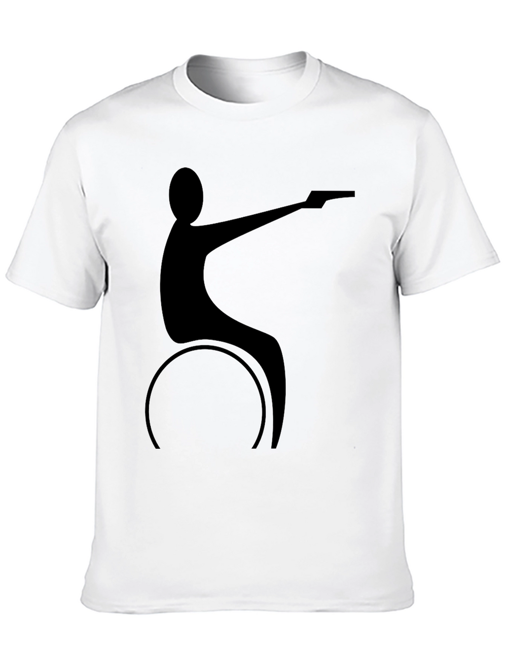 Wheelchair Shooter Black T-Shirt