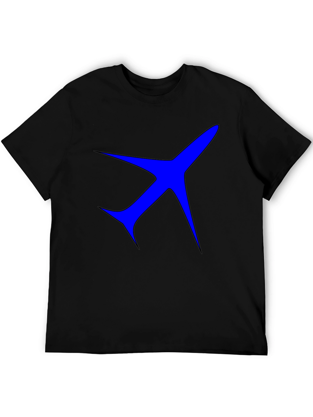 Airplane Graphic Black T-Shirt