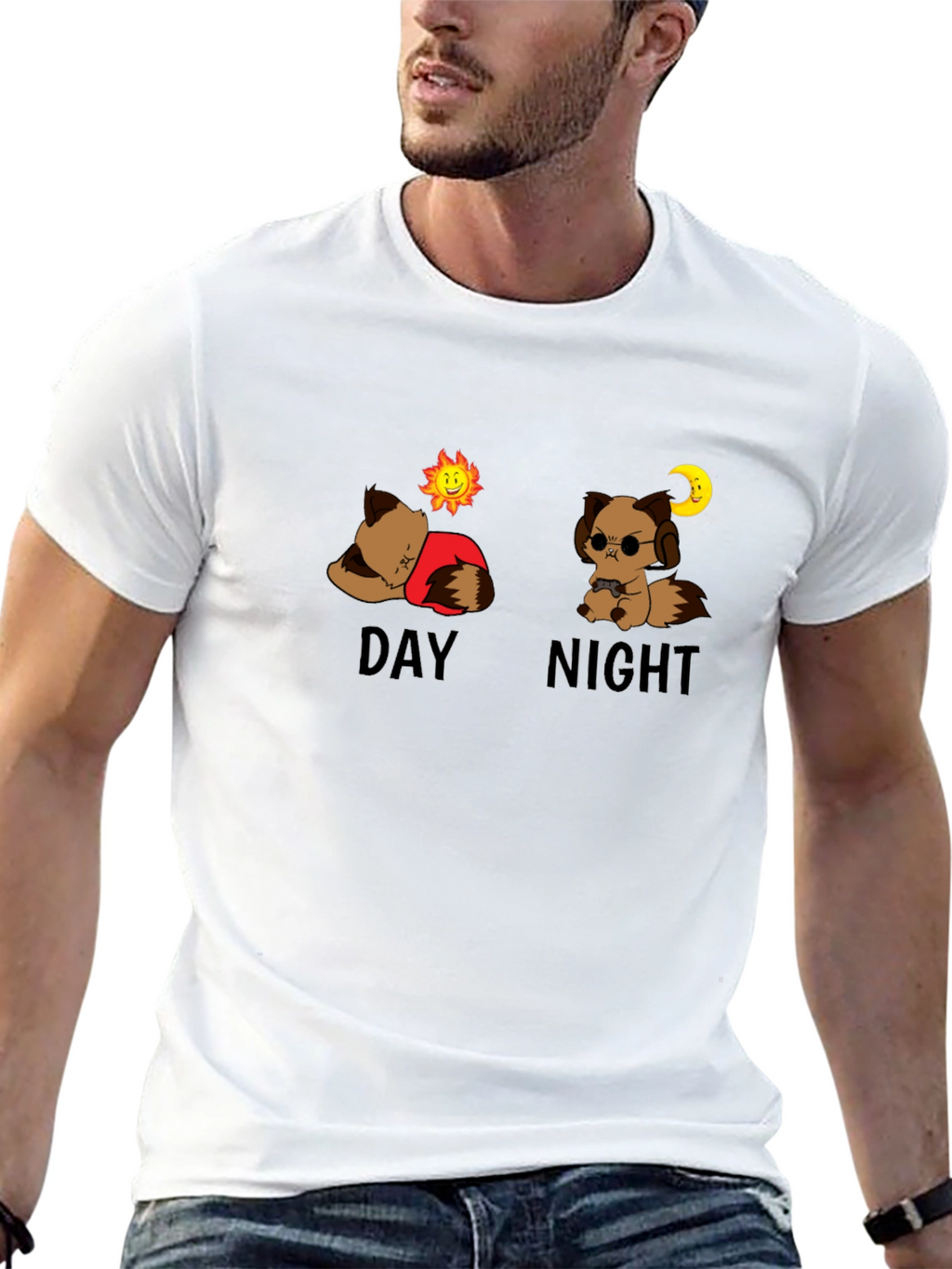 Day & Night Graphic T-Shirt