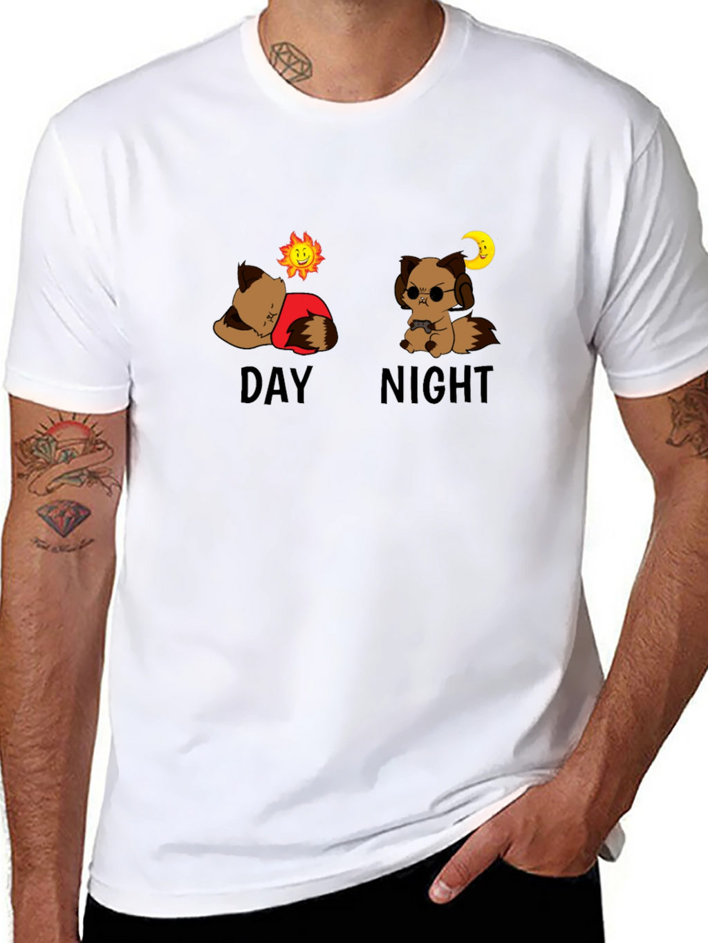 Day & Night Graphic T-Shirt