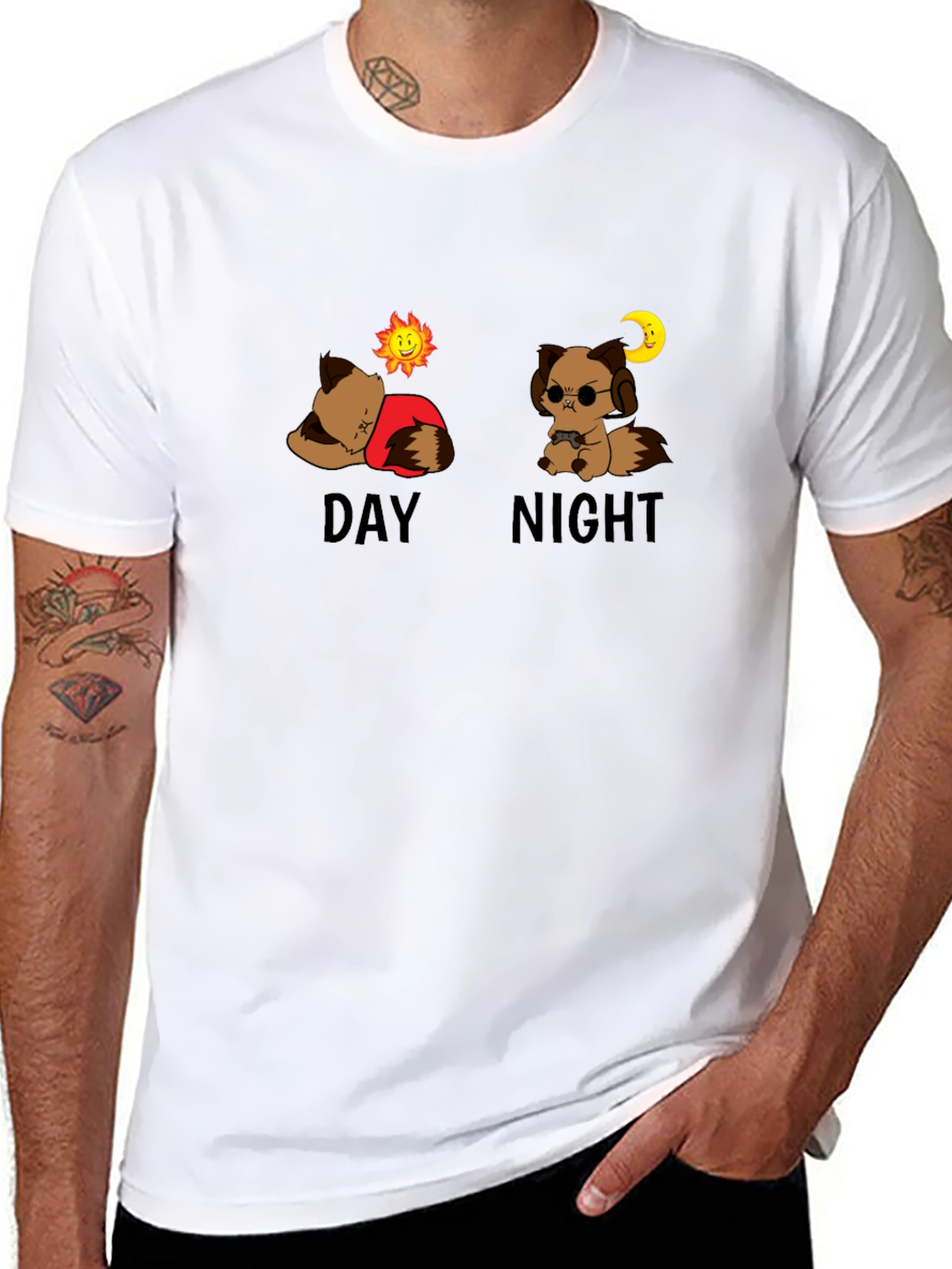 Day & Night Graphic T-Shirt