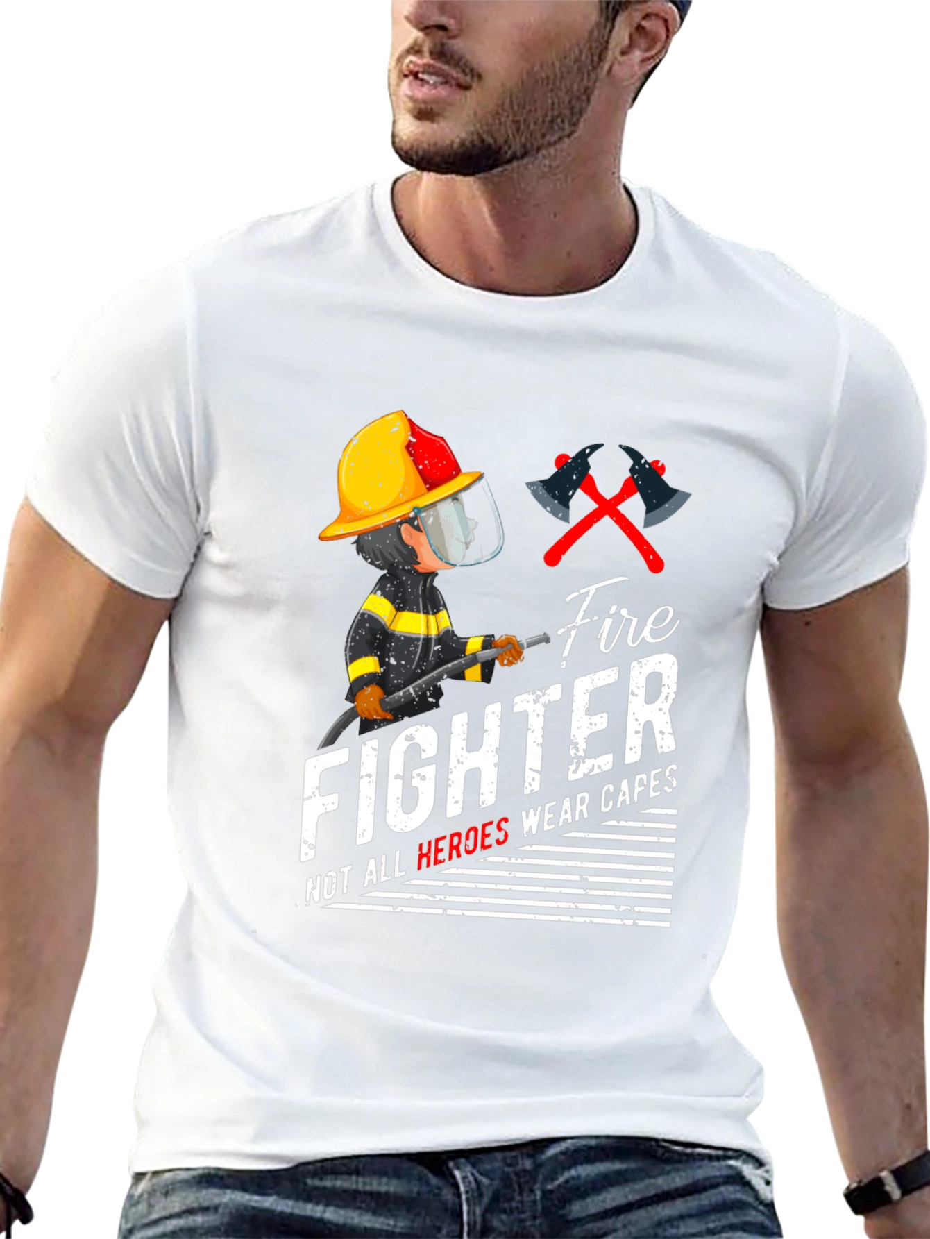 Firefighter Heroes Graphic T-Shirt