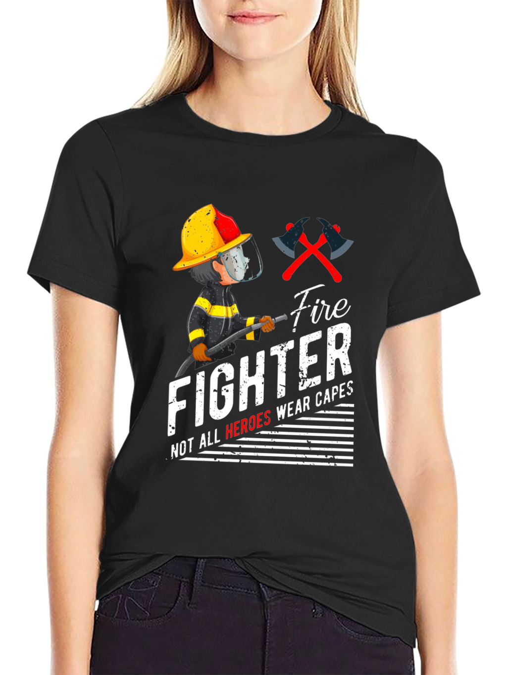 Firefighter Heroes Graphic T-Shirt