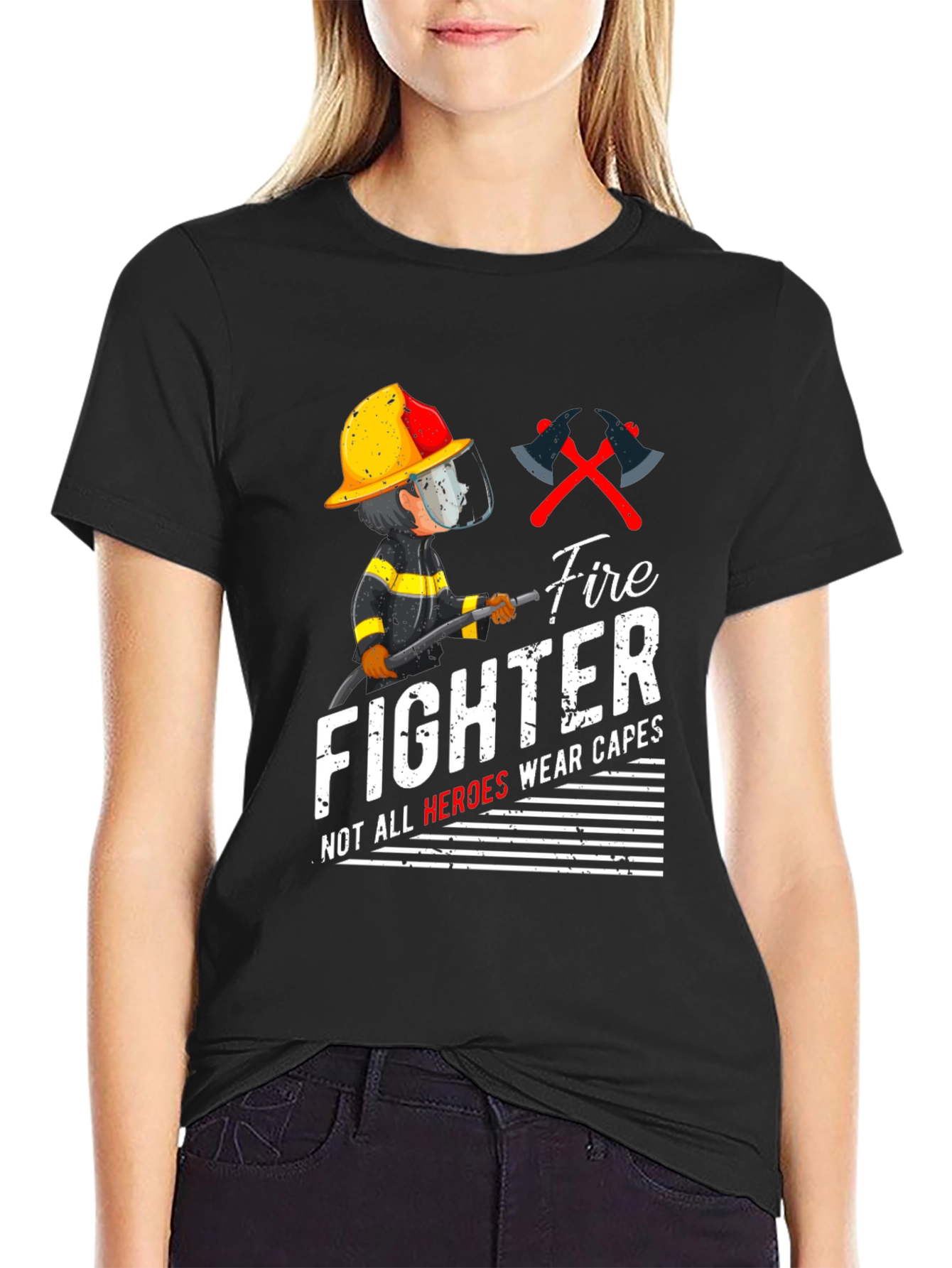 Firefighter Heroes Graphic T-Shirt
