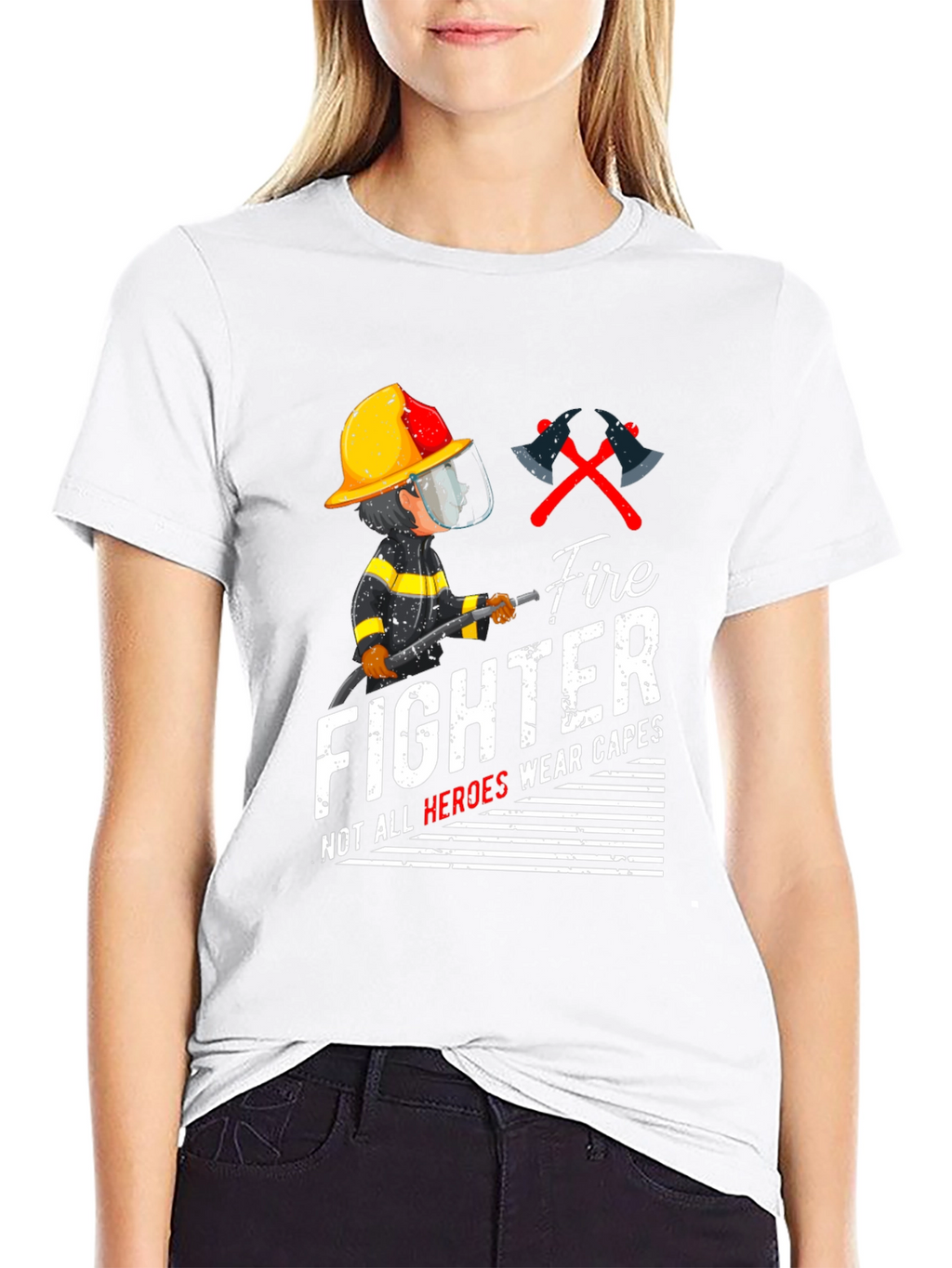 Firefighter Heroes Graphic T-Shirt