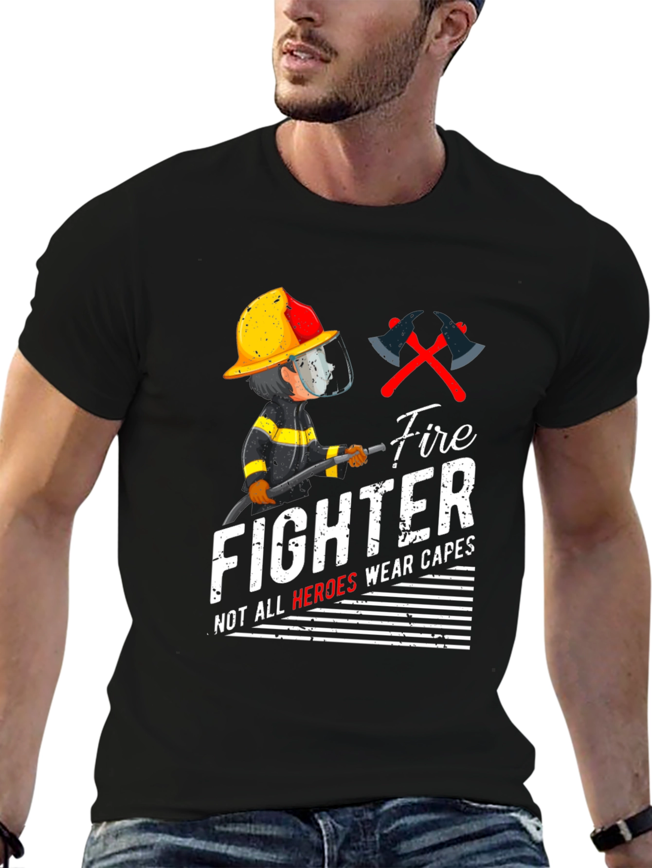 Firefighter Heroes Graphic T-Shirt