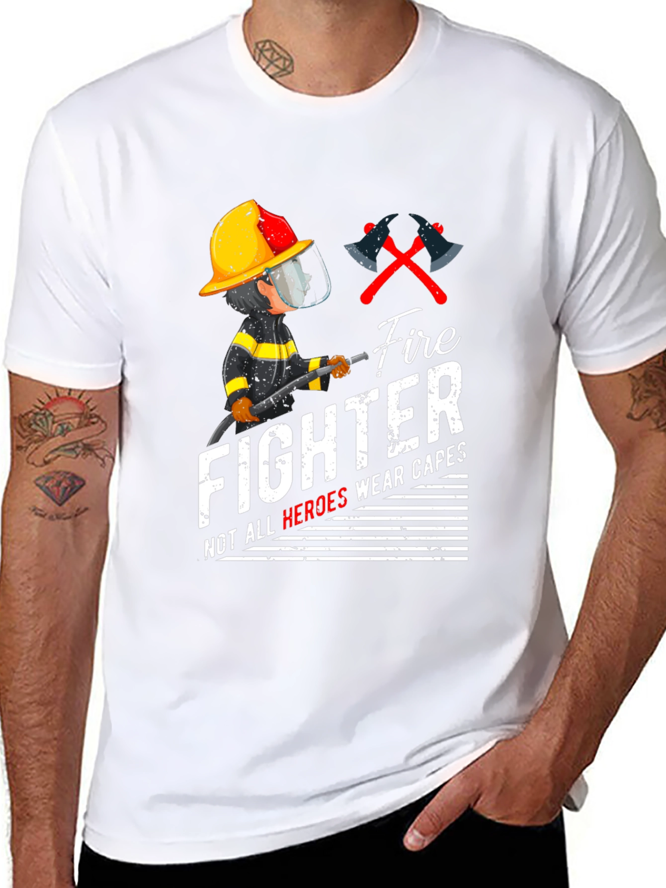 Firefighter Heroes Graphic T-Shirt