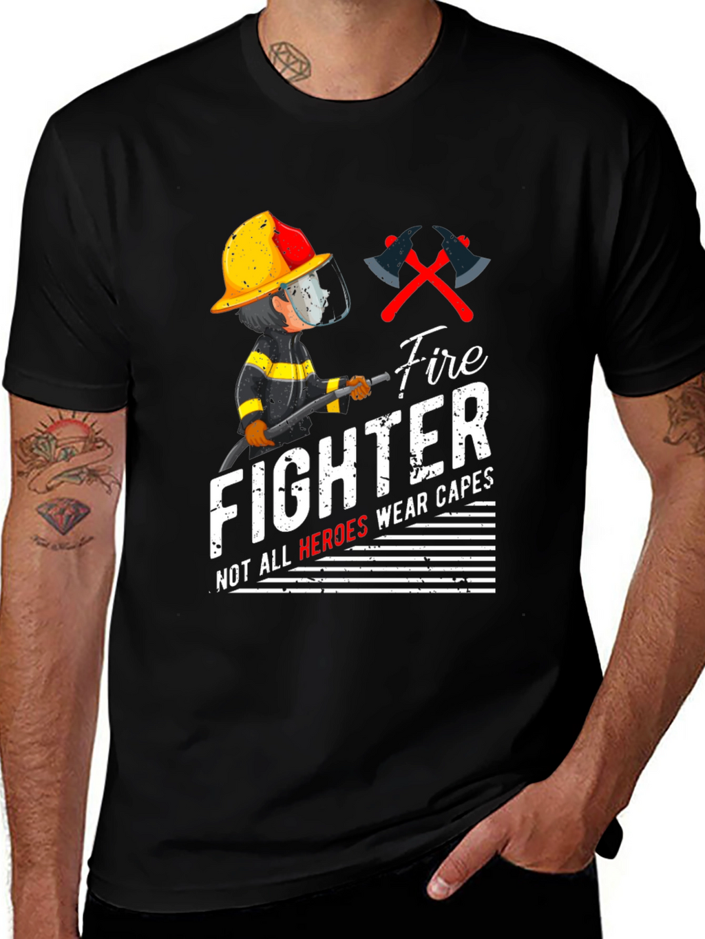 Firefighter Heroes Graphic T-Shirt